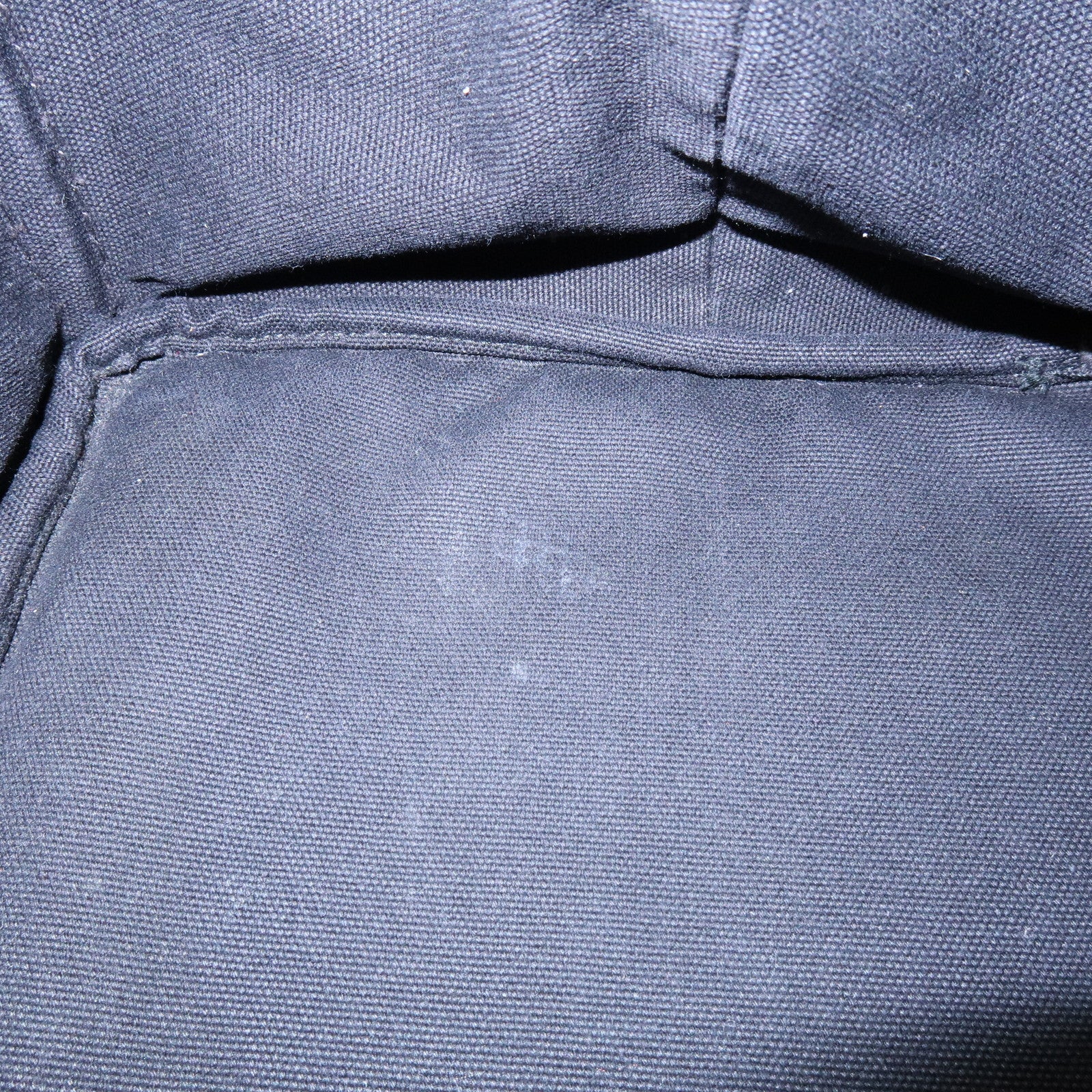 PRADA Canapa Large Tote Bag Hand Bag Khaki Black Brown BN1872