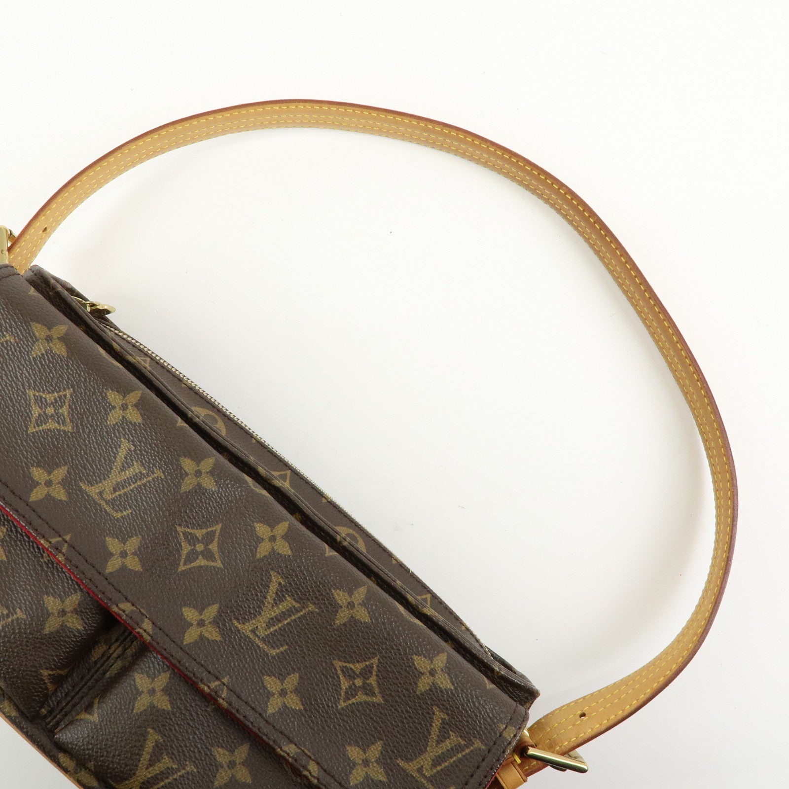 Louis Vuitton Monogram Vivacite Shoulder Bag Hand Bag Brown M51164