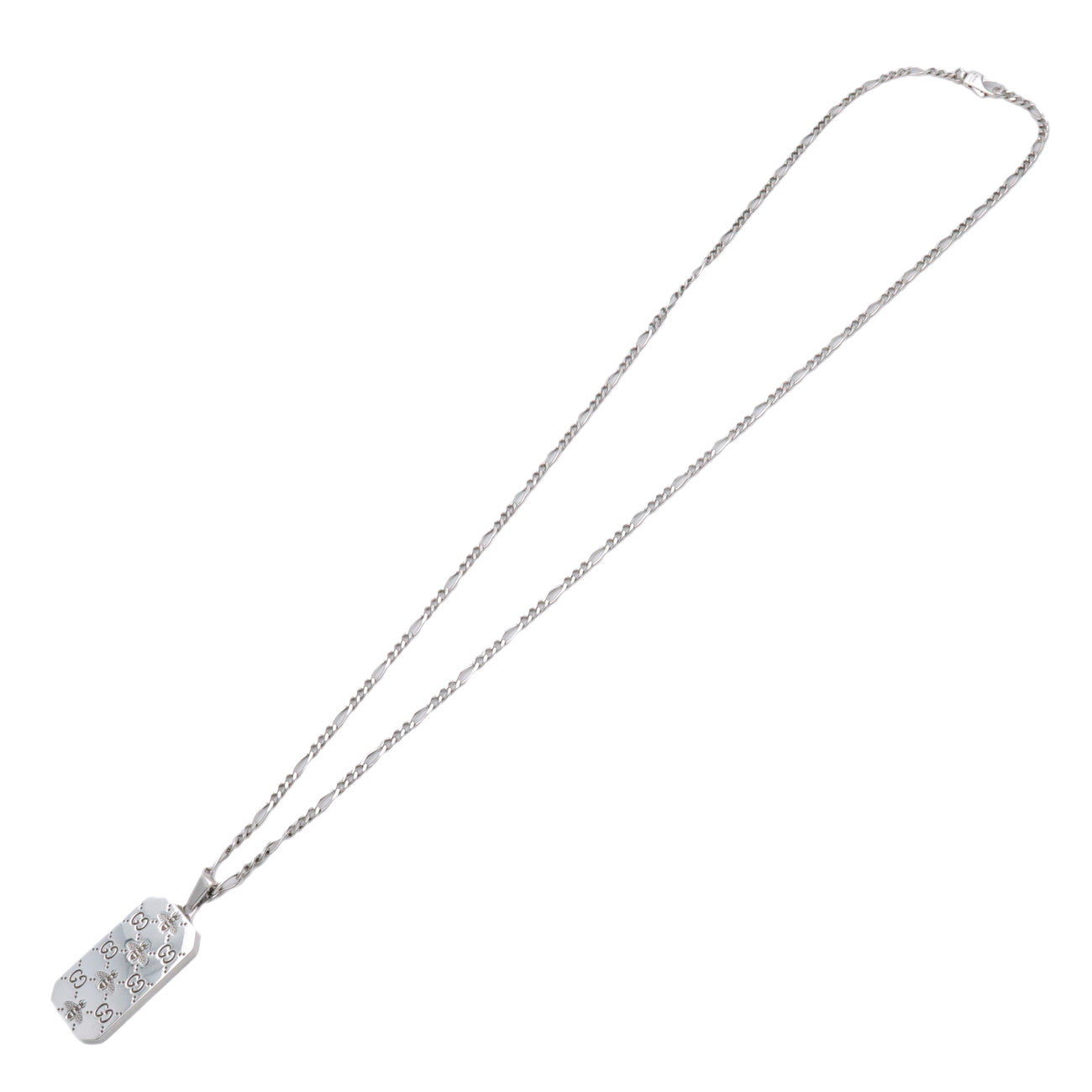 GUCCI GG & Bee Necklace SV925 Silver