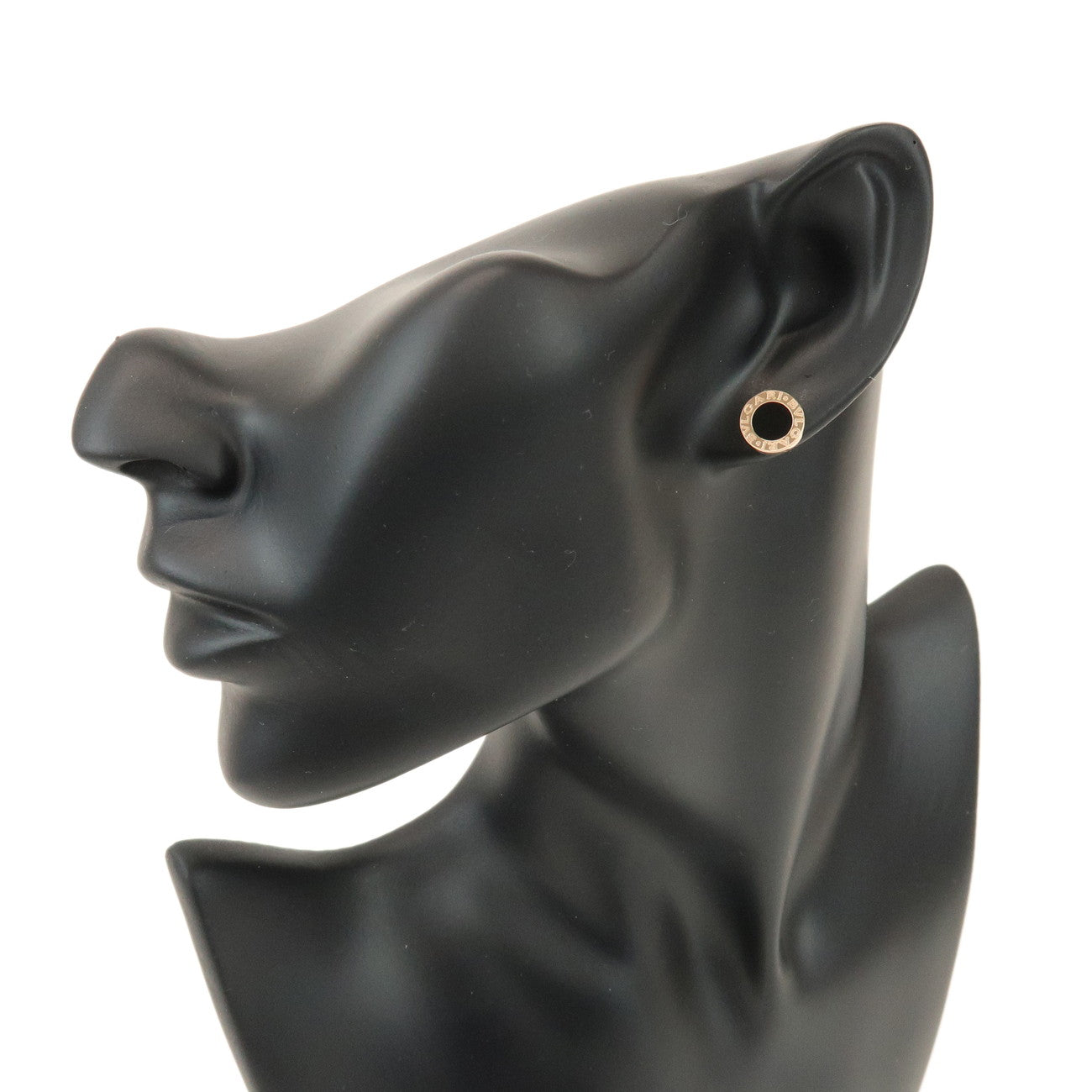 BVLGARI BVLGARI Onyx Earrings K18 750PG Rose Gold 354730