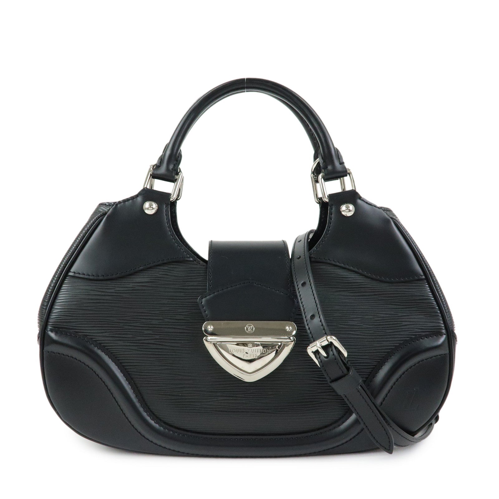 Louis Vuitton Epi Leather Sac Montaigne Hand Bag Noir M59302