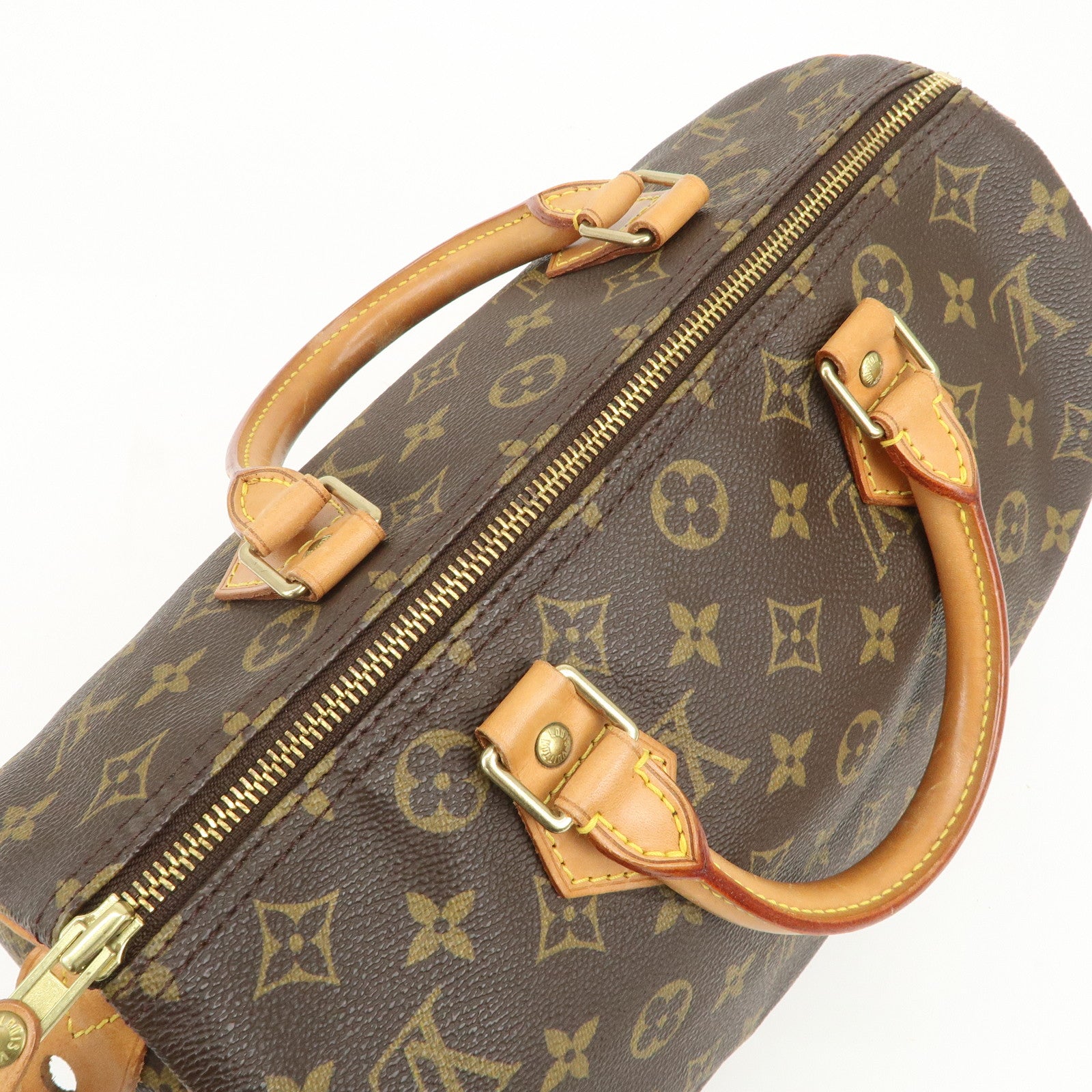 Louis Vuitton Monogram Speedy 30 Boston Bag Hand Bag Brown M41526