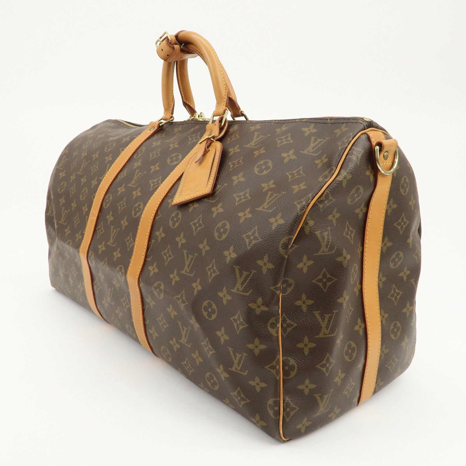 Louis Vuitton Monogram Keep All Bandouliere 55 Boston Bag M41414