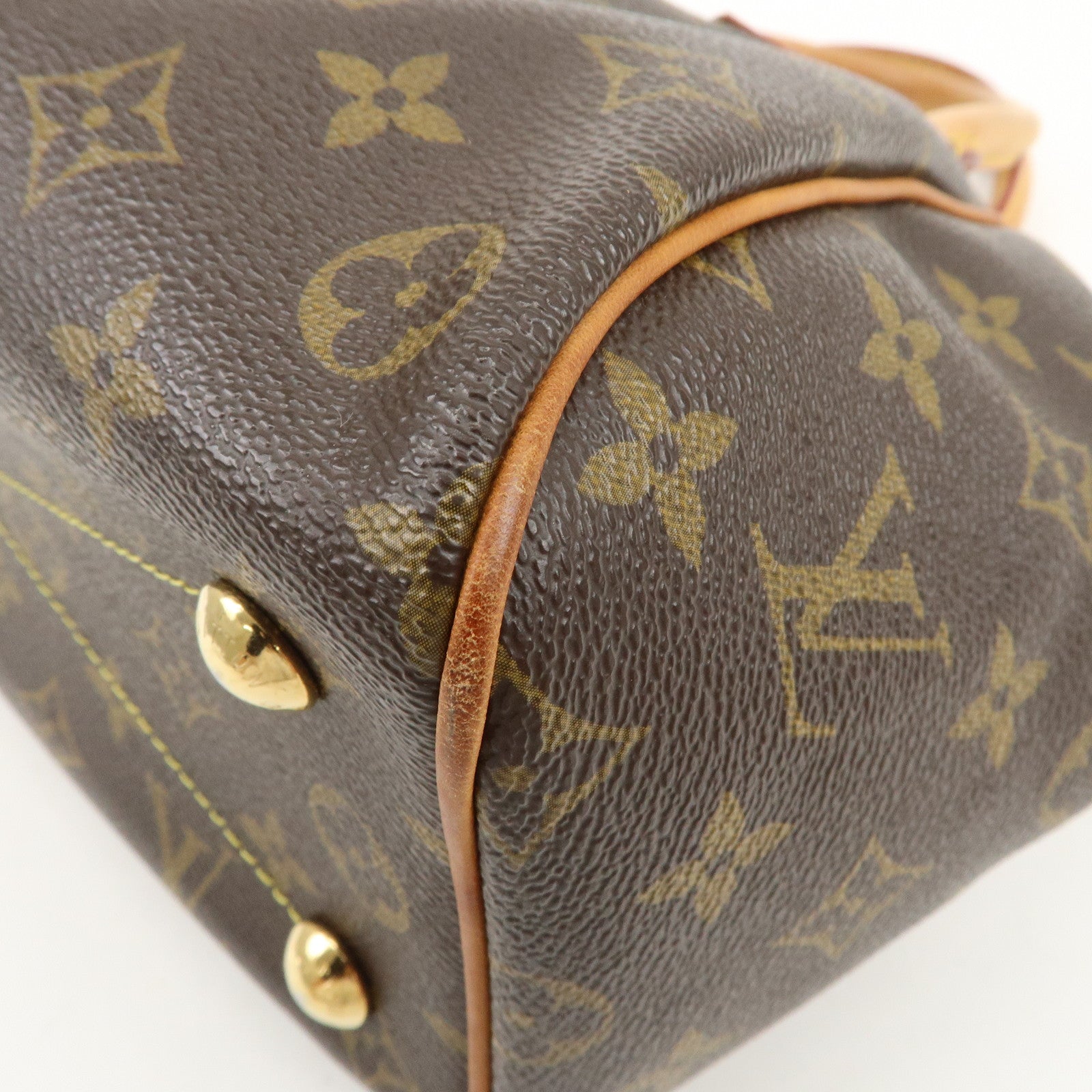 Louis Vuitton Monogram Tivoli PM Hand Bag Shoulder Bag Brown M40143