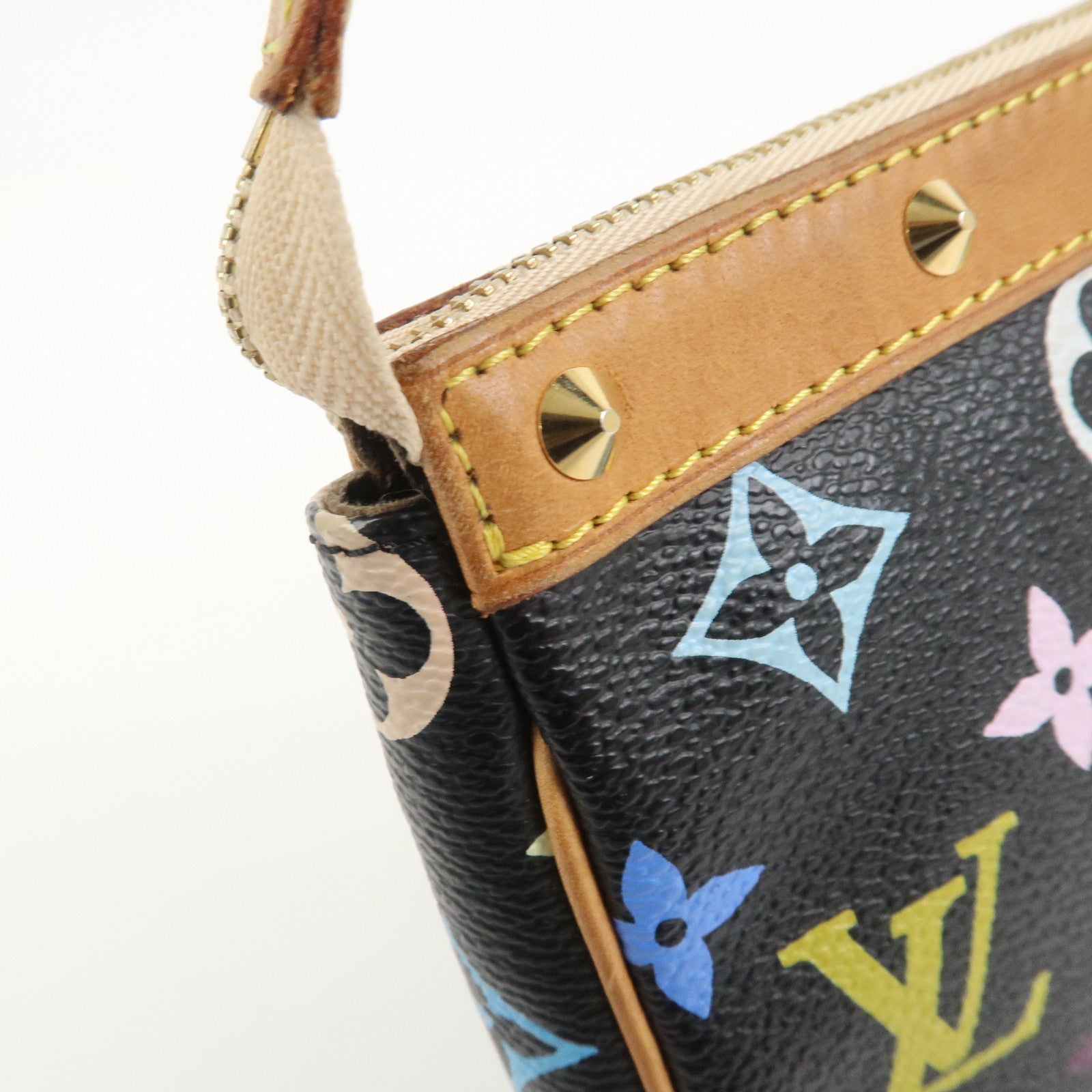 Louis Vuitton Monogram Pochette Accessoires Multicolor Noir M92648