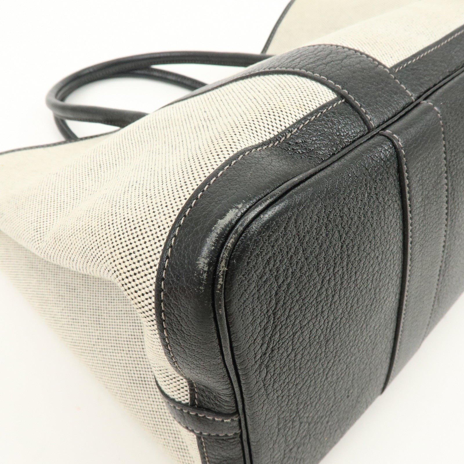 HERMES Toile H Garden Party PM Tote Bag Christmas Limited Black