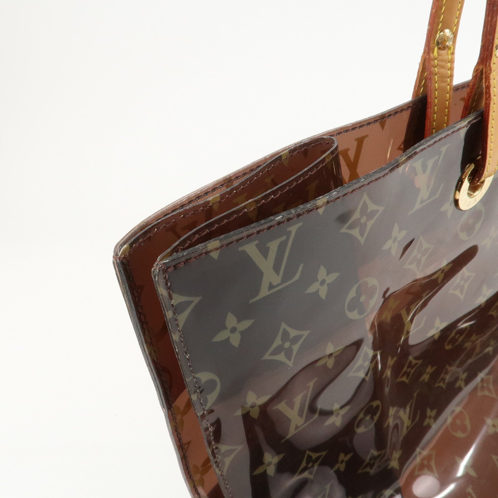 Louis Vuitton Monogram Cabas Cruise Vinyl Tote Bag Brown M50500