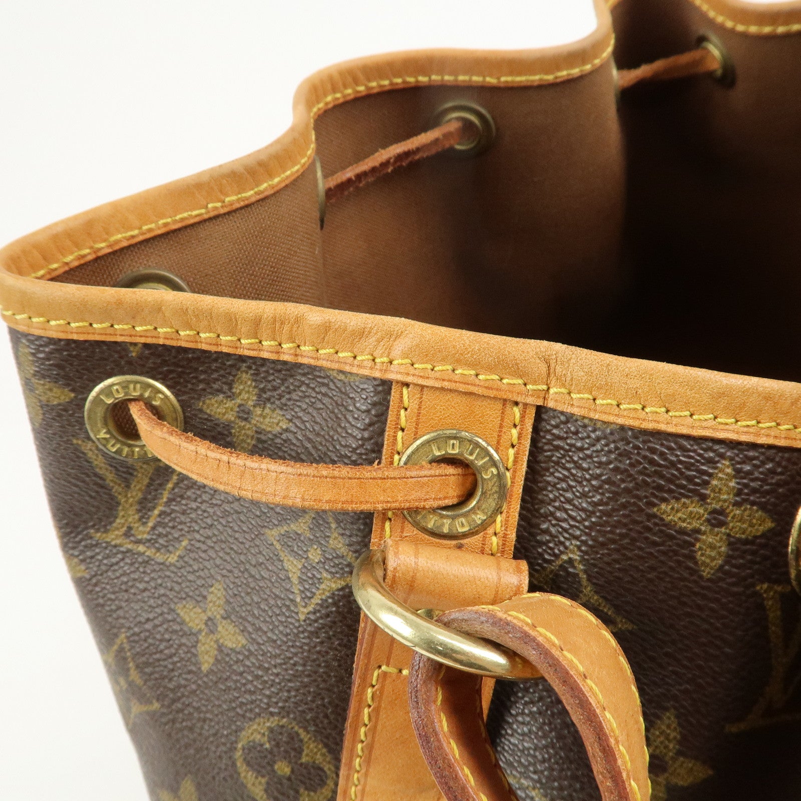 Louis Vuitton Monogram Petit Noe Shoulder Bag Brown M42226