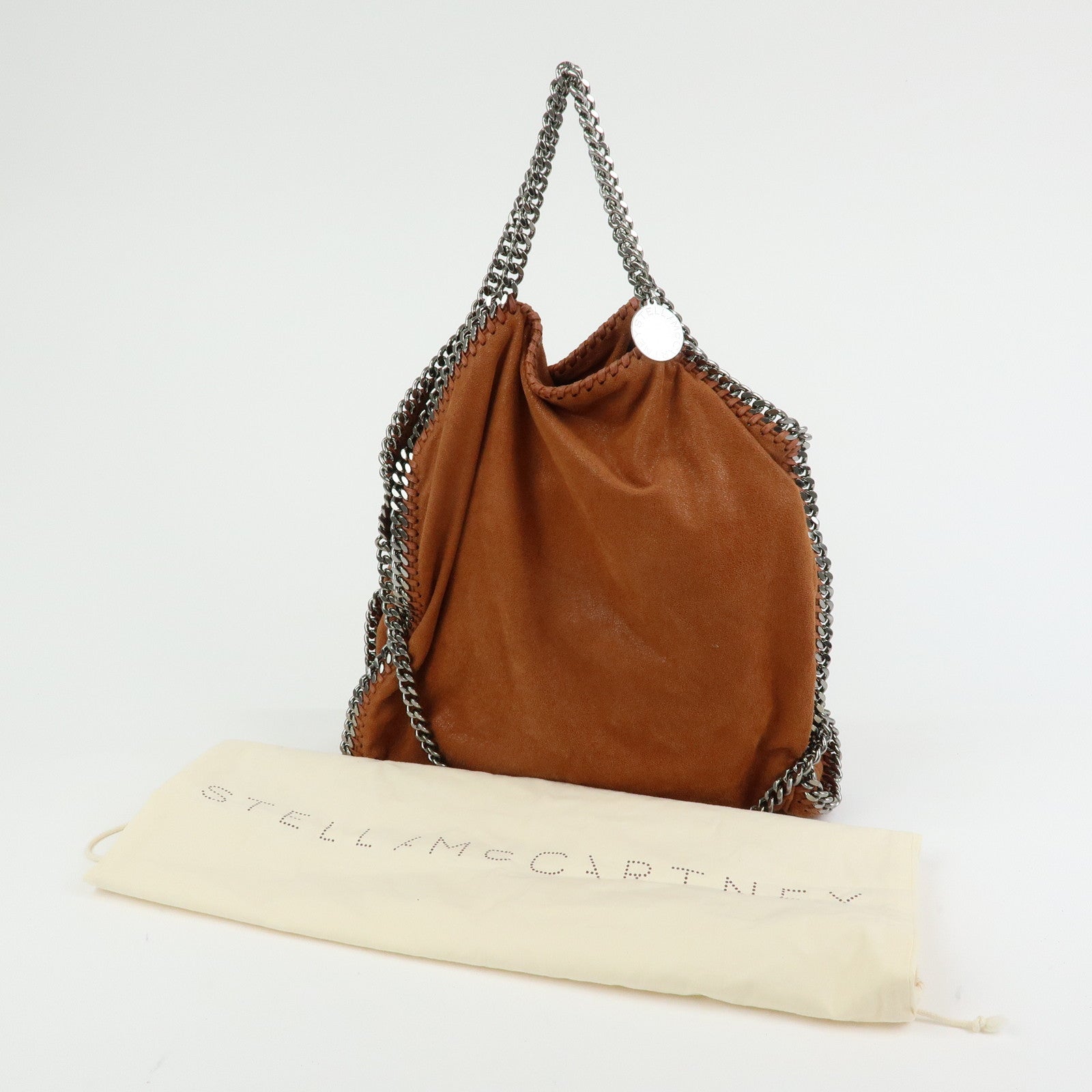 STELLA MCCARTNEY Falabella Polyester 2Way Bag Hand Bag Brown