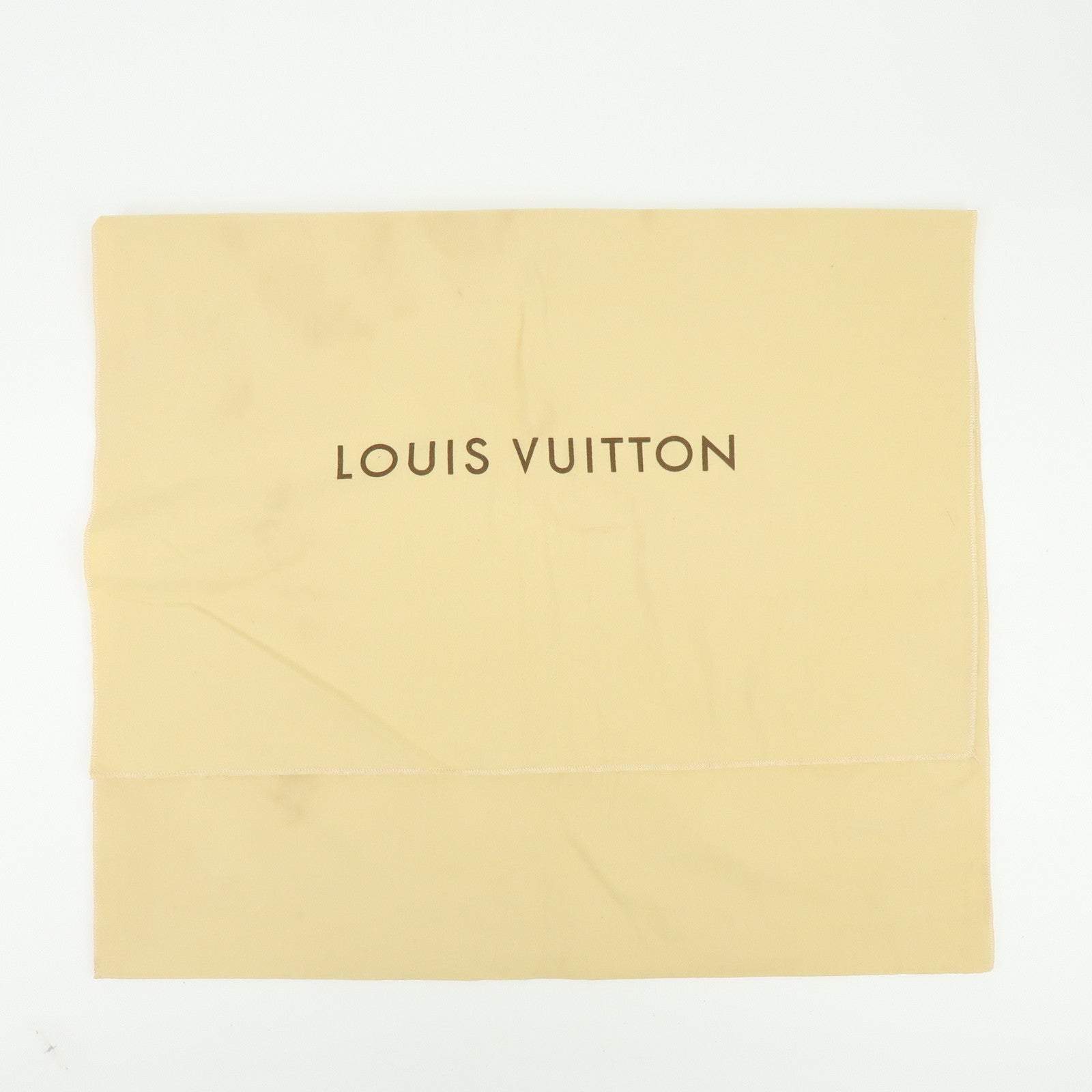 Louis Vuitton Set of 10 Dust Bag Storage Bag Flap Style Beige
