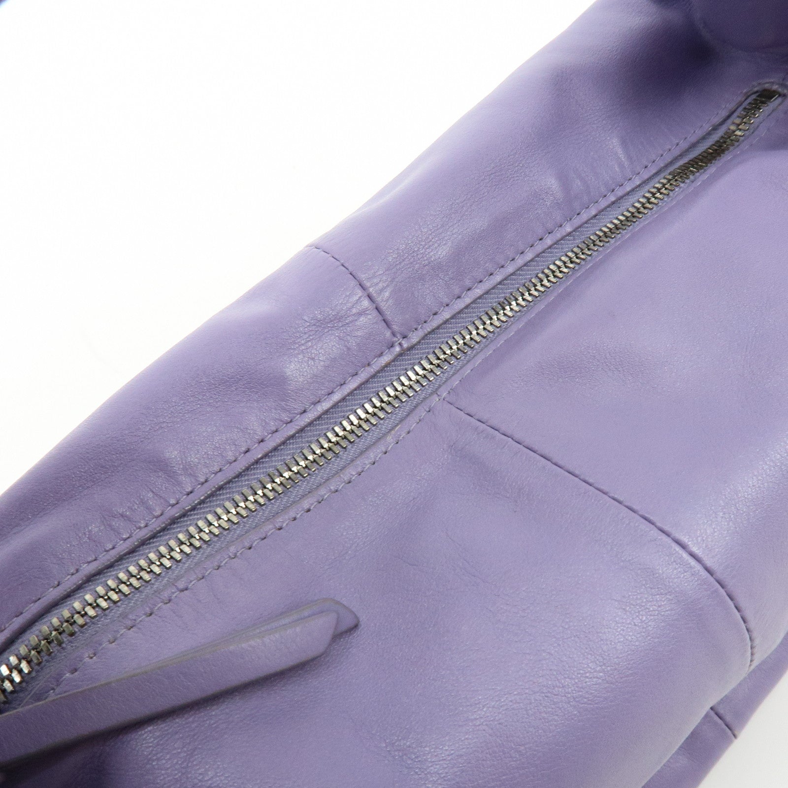 BOTTEGA VENETA Double Knot Leather Hand Bag Purple