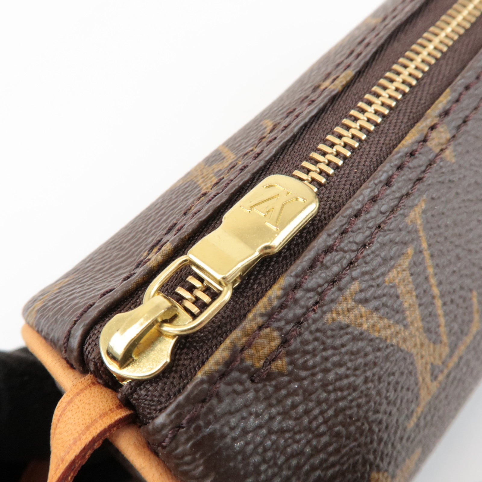 Louis Vuitton Monogram Mini Pouch for Papillon Bag Brown