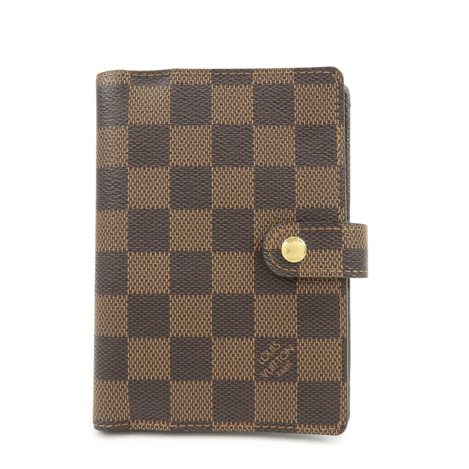 Louis Vuitton Damier Agenda PM Planner Cover Brown R20700