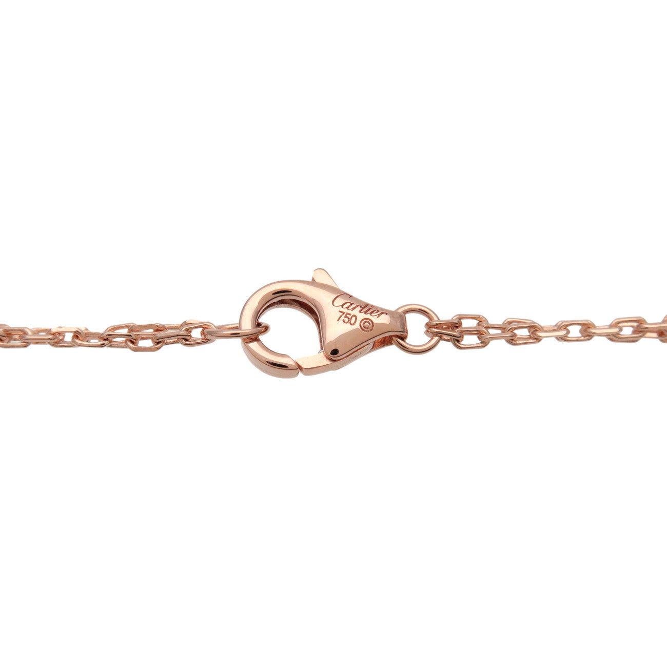 Cartie Love Circle 1P Daimond Pink Sapphire Necklace 750PG B7218300