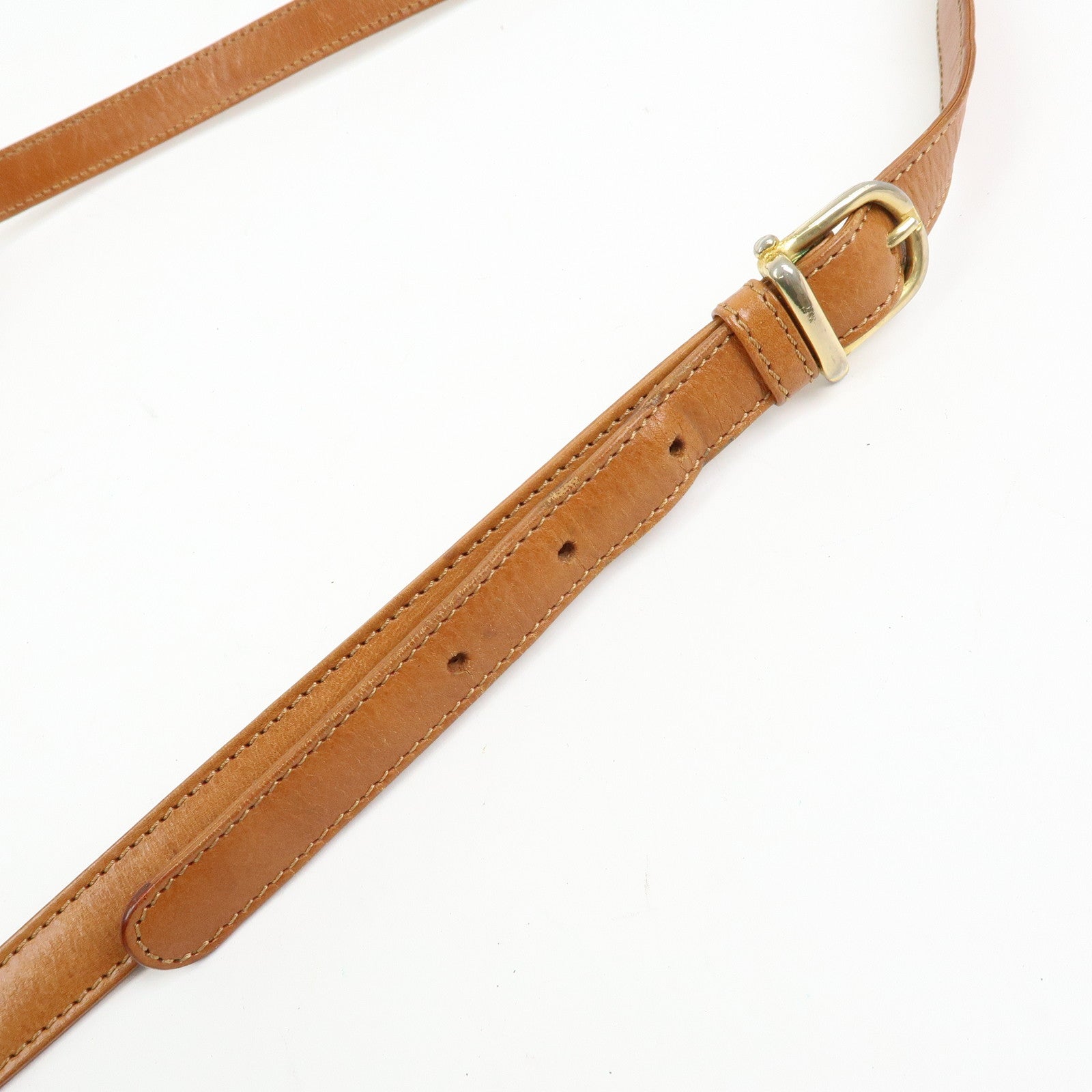 CELINE Macadam PVC Leather Shoulder Bag Crossbody Bag Beige