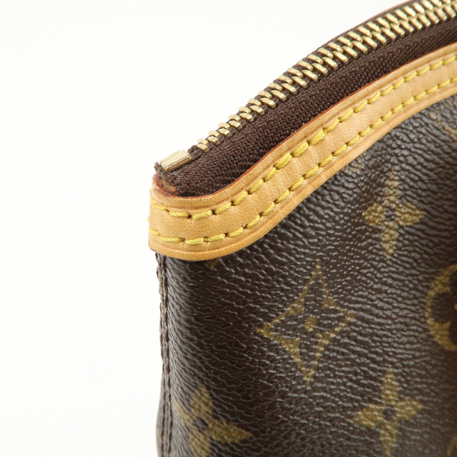 Louis Vuitton Monogram Lock It Hand Bag Old Style Brown M40102 Used