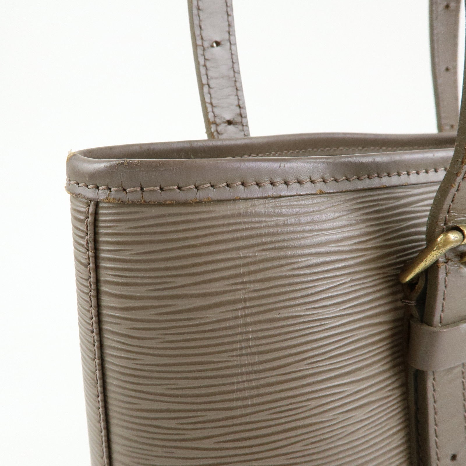 Louis Vuitton Epi Leather Bucket GM Tote Bag Shoulder Bag Gris