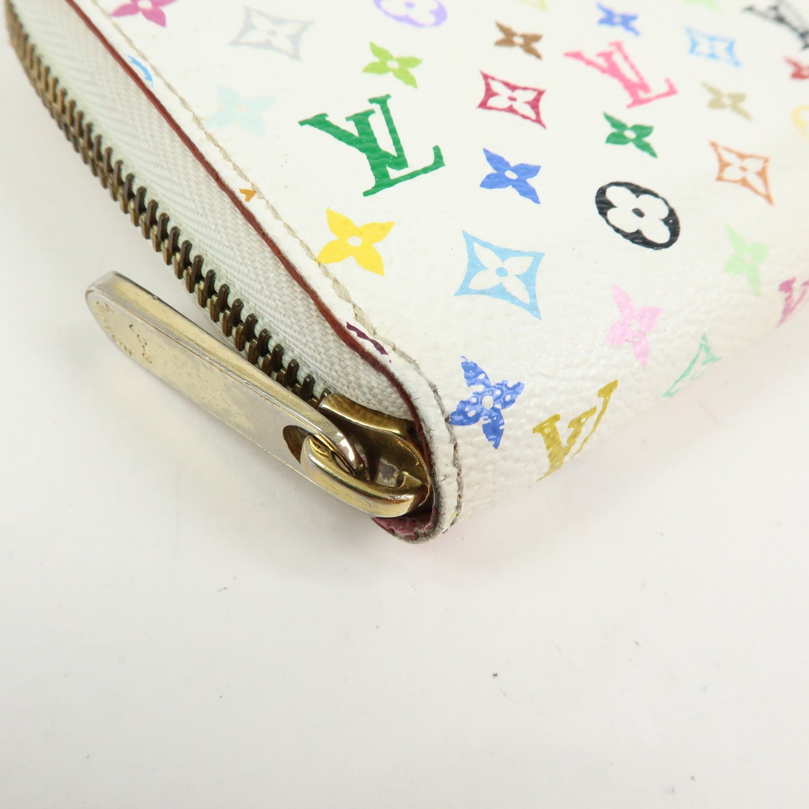 Louis Vuitton Monogram Multicolor Zippy Long Wallet Blanc M60241