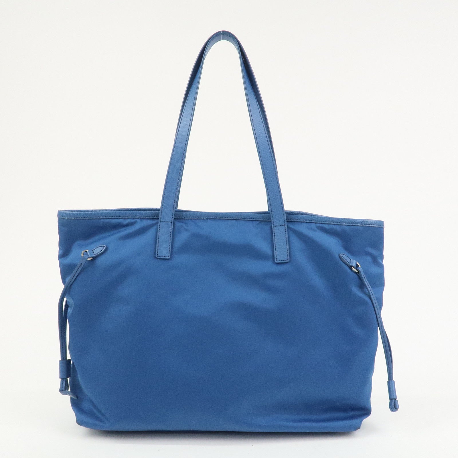 PRADA Triangle Logo Nylon Saffiano Leather 2Way Hand Shoulder Bag