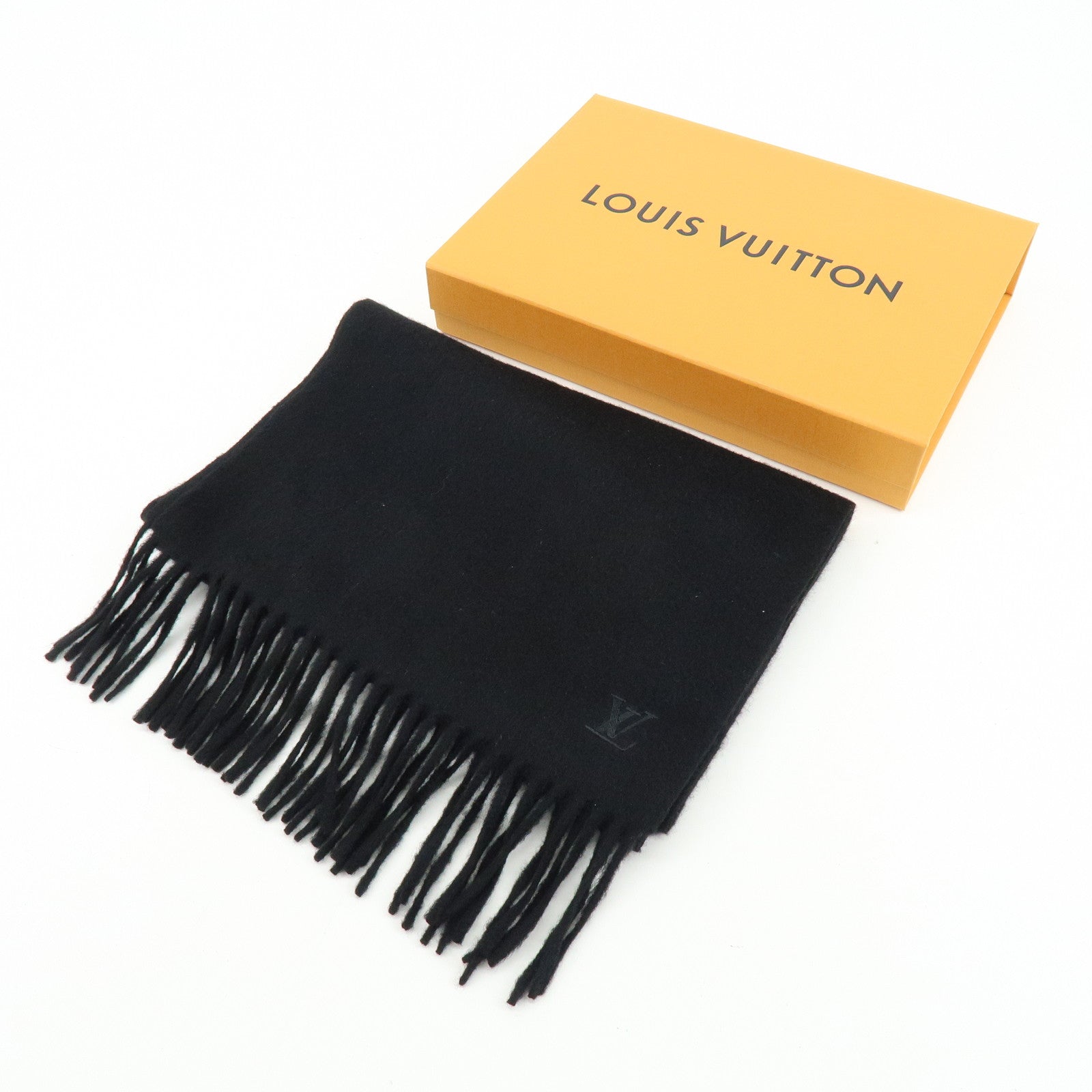 Louis Vuitton Écharpe Jeram Cashmere 100% Scarf Black M75362