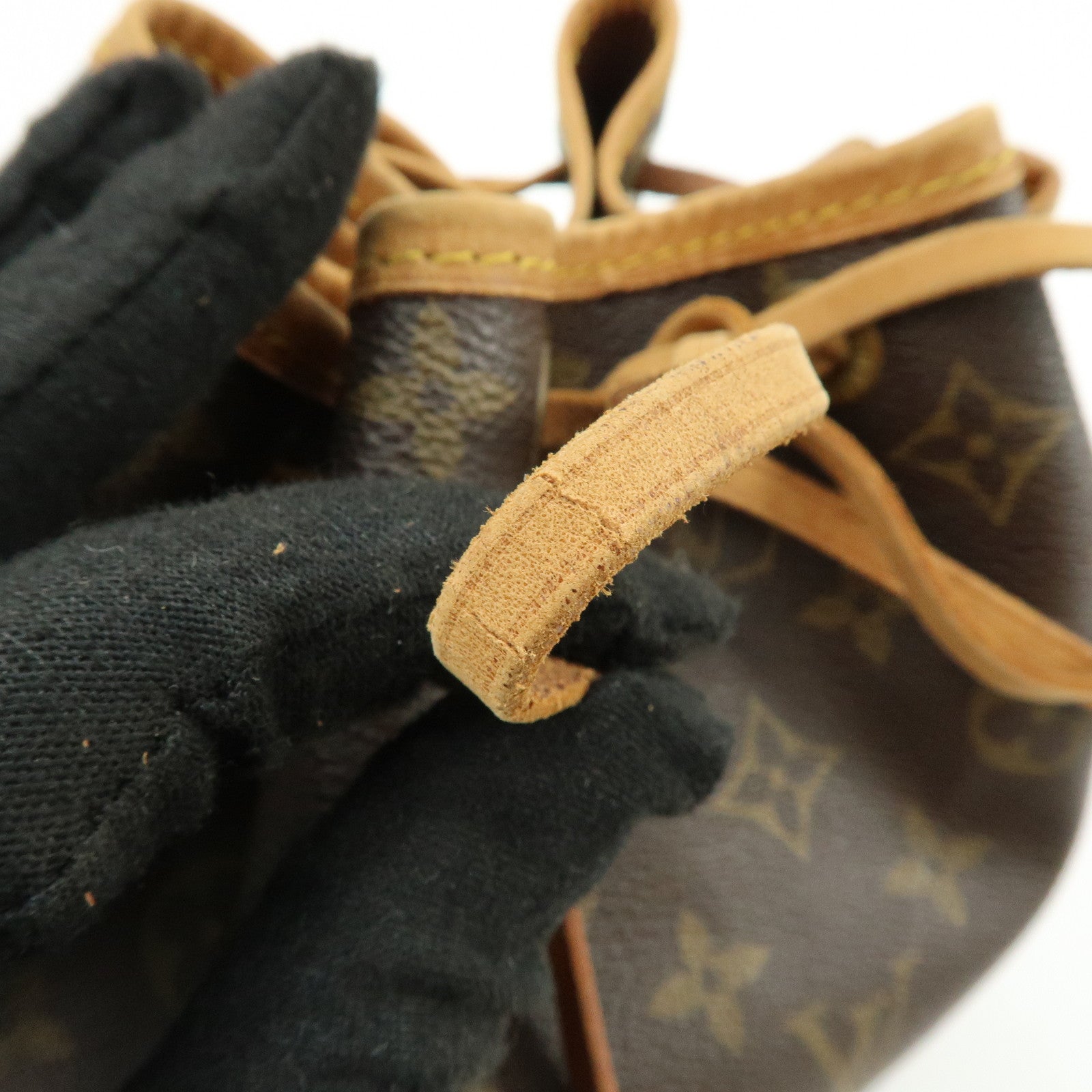 Louis Vuitton Monogram Petit Noe Shoulder Bag Brown M42226