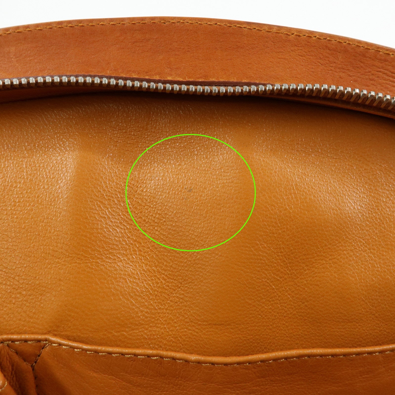 Christian Dior Leather Hand Bag Boston Bag Doctor's Bag Brown