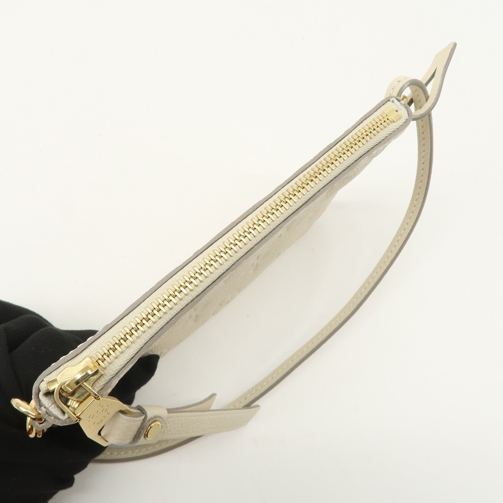 Louis Vuitton Monogram Empreinte Citadines Pouch Hand Bag Neige