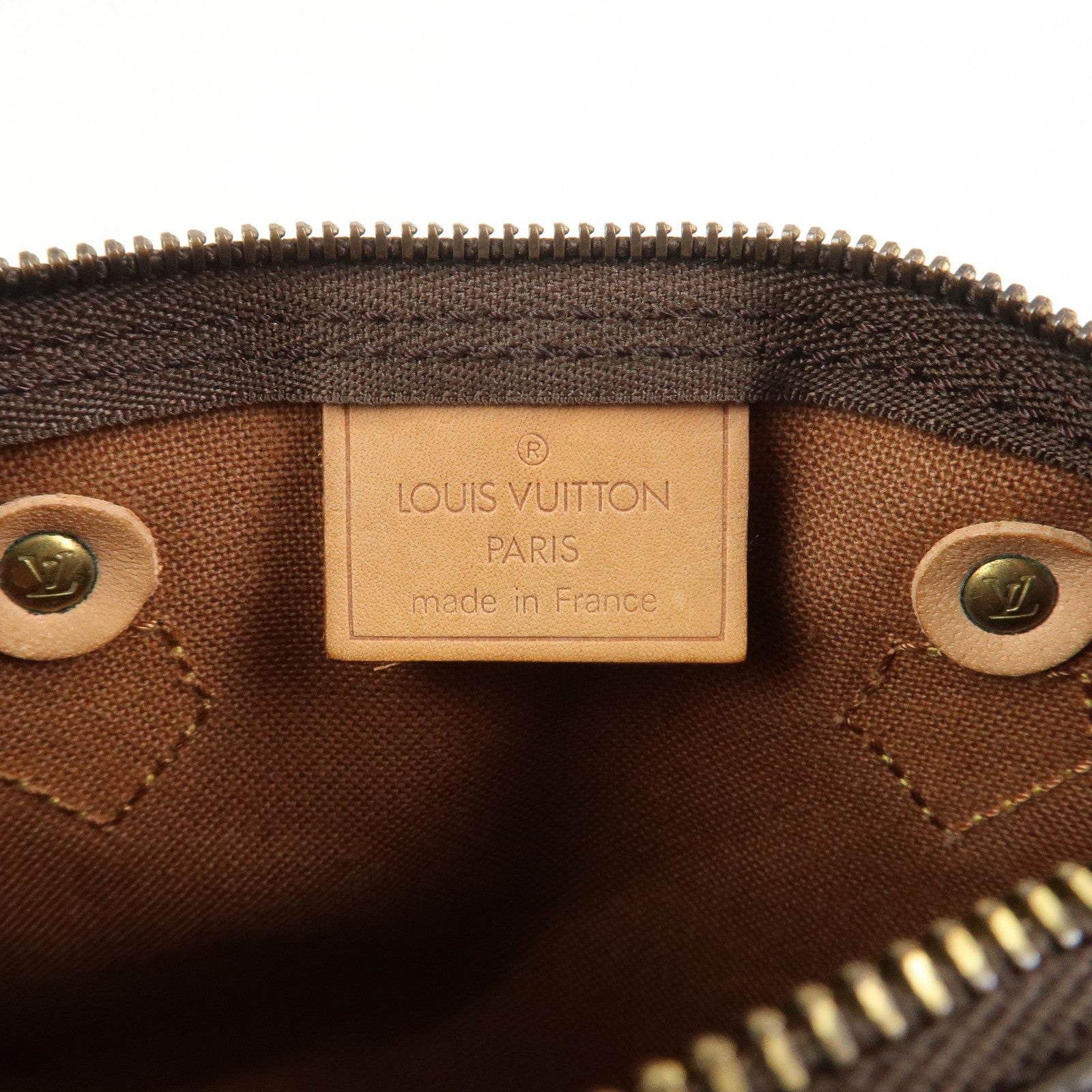 Louis Vuitton Monogram Mini Speedy Hand Bag Brown M41534