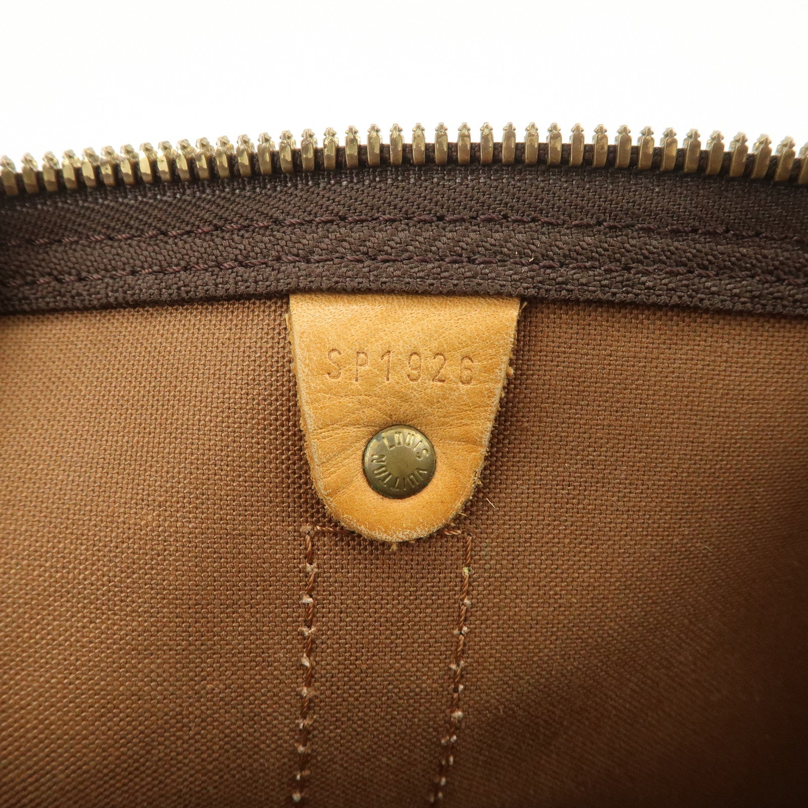 Louis Vuitton Monogram Canvas Keep All 45 Boston Bag Brown M41428