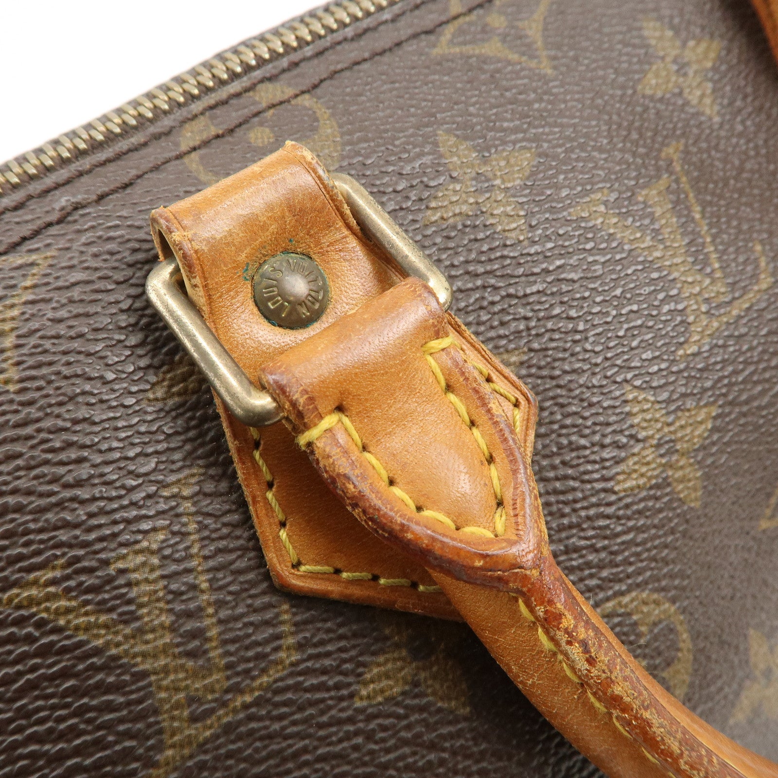 Louis Vuitton Monogram Speedy 25 Boston Bag Hand Bag Brown M41528