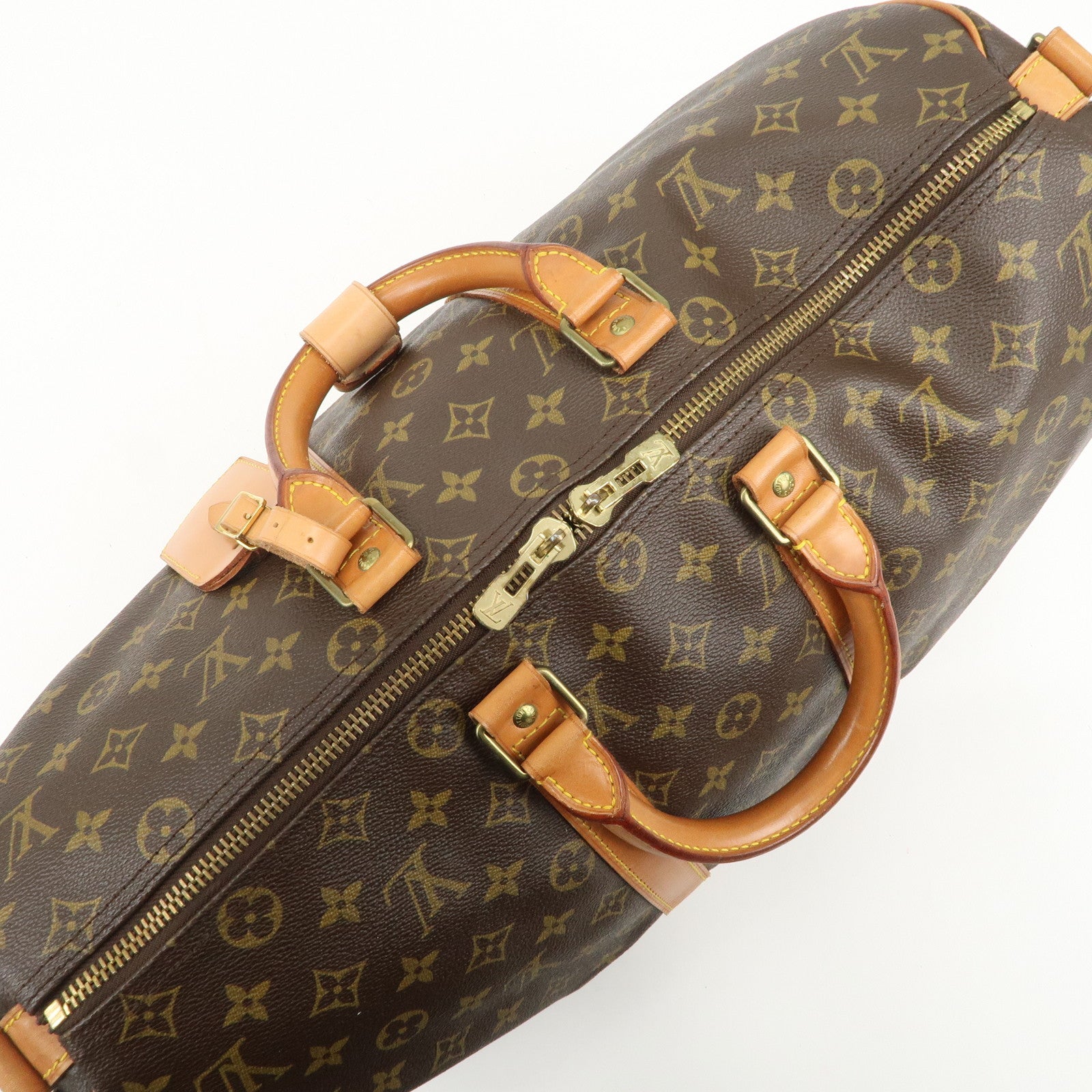 Louis Vuitton Monogram Keep All Bandouliere 45 Boston Bag M41418