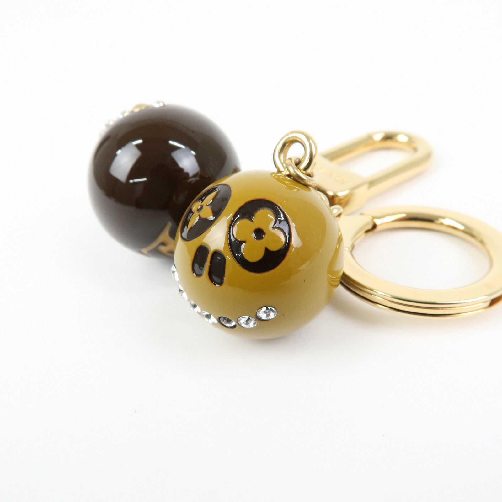 Louis Vuitton Jack & Lucy Key Chain Halloween Brown Gold M65376