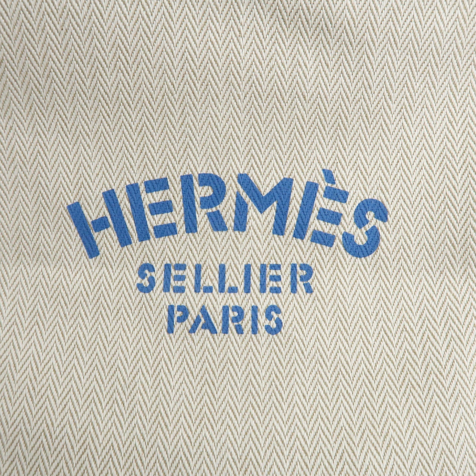 HERMES Aline PM Canvas Leather Shoulder Bag Blue