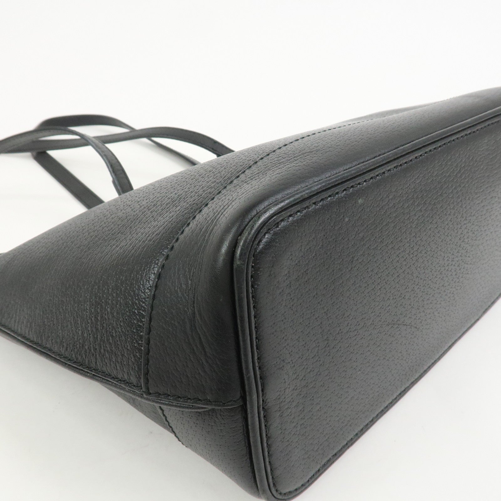 GUCCI GG Marmont Leather Tote Bag Shoulder Bag Black 765043