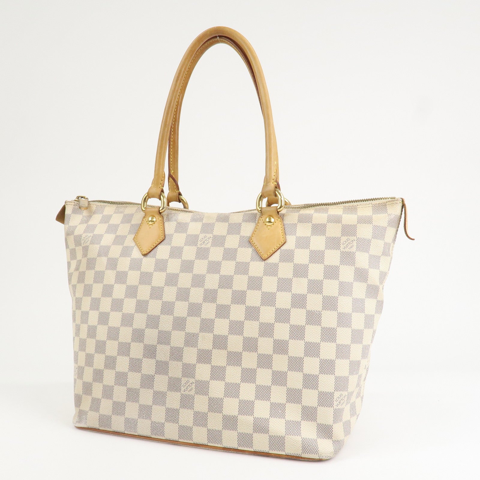 Louis Vuitton Damier Azur Saleya PM Tote Bag Hand Bag N51186