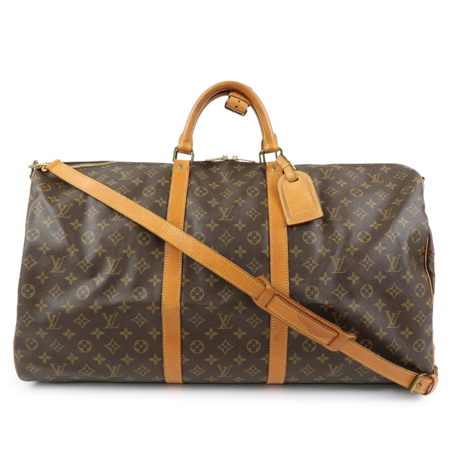 Louis Vuitton Monogram Keep All Bandouliere 60 Boston Bag M41412
