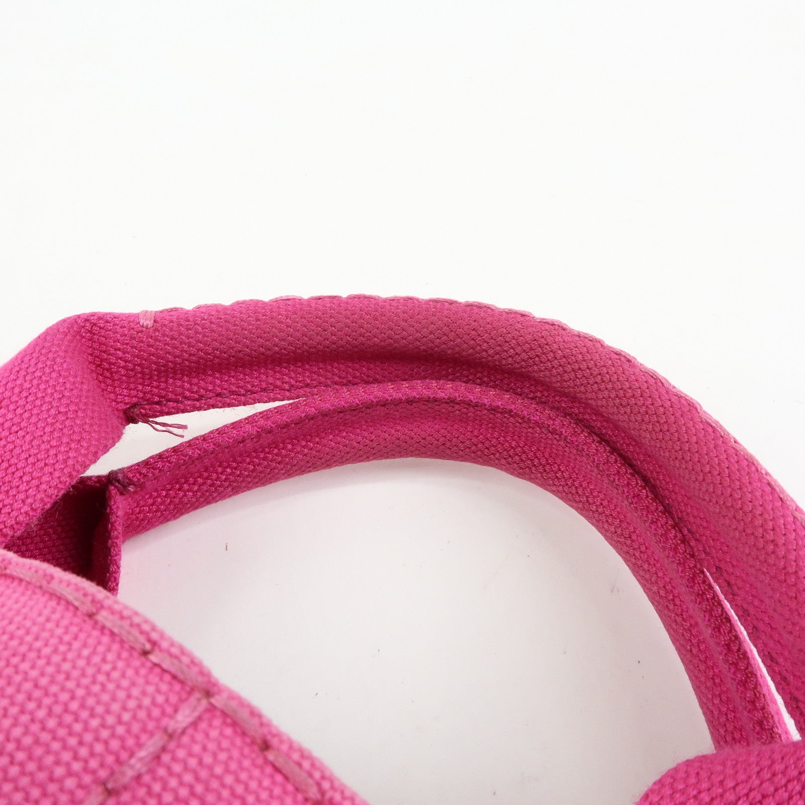 PRADA Triangle Logo Canapa Mini 2Way Bag Hand Bag Pink B2439G