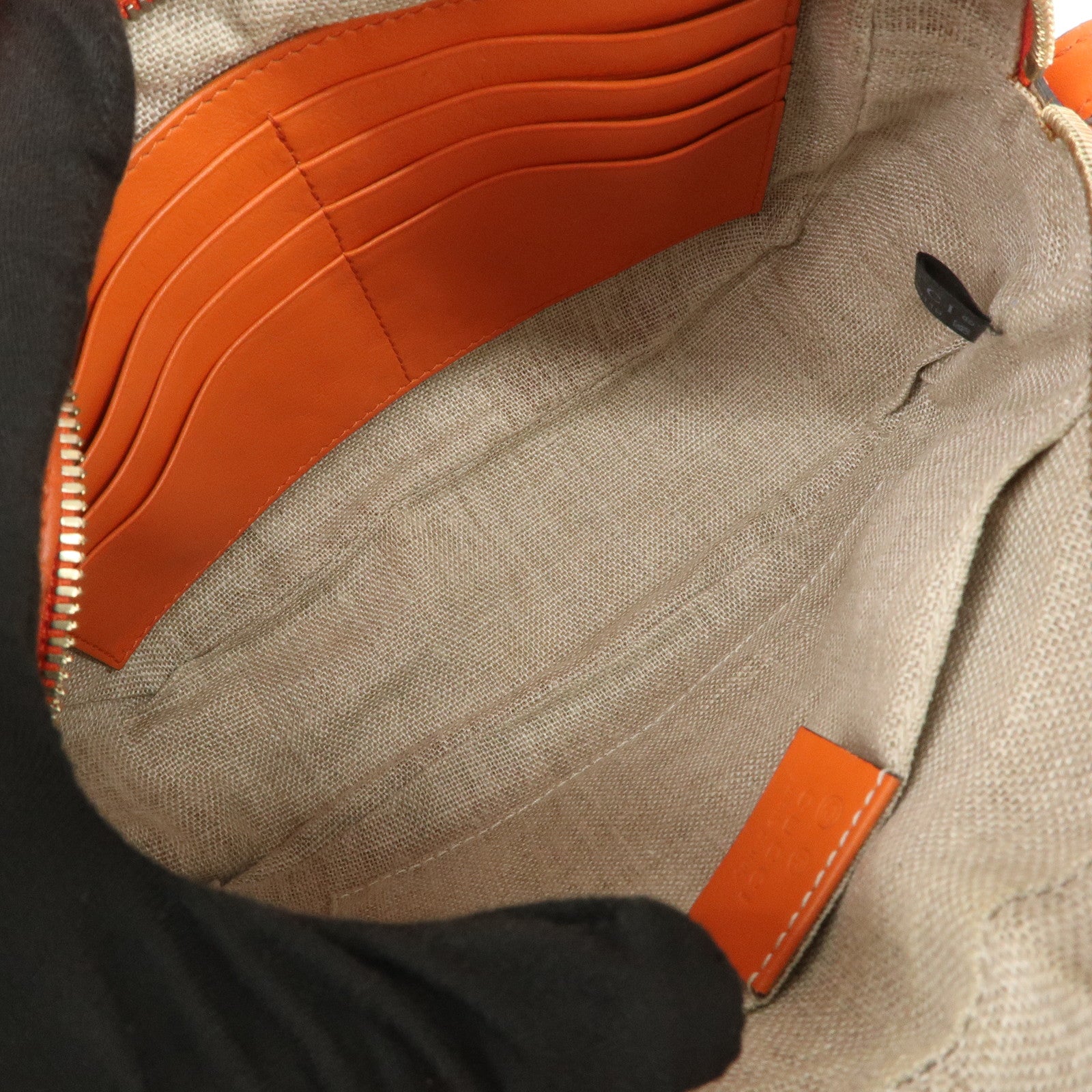 GUCCI Micro Guccissima Leather Shoulder Bag Orange 449413