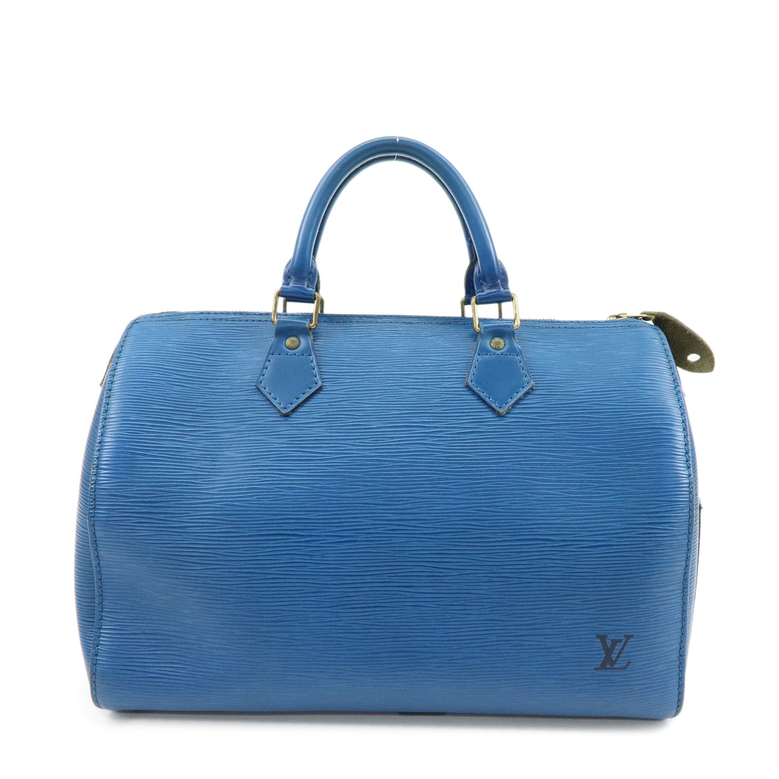 Louis Vuitton Epi Speedy 30 Hand Bag Boston Bag Blue M43005