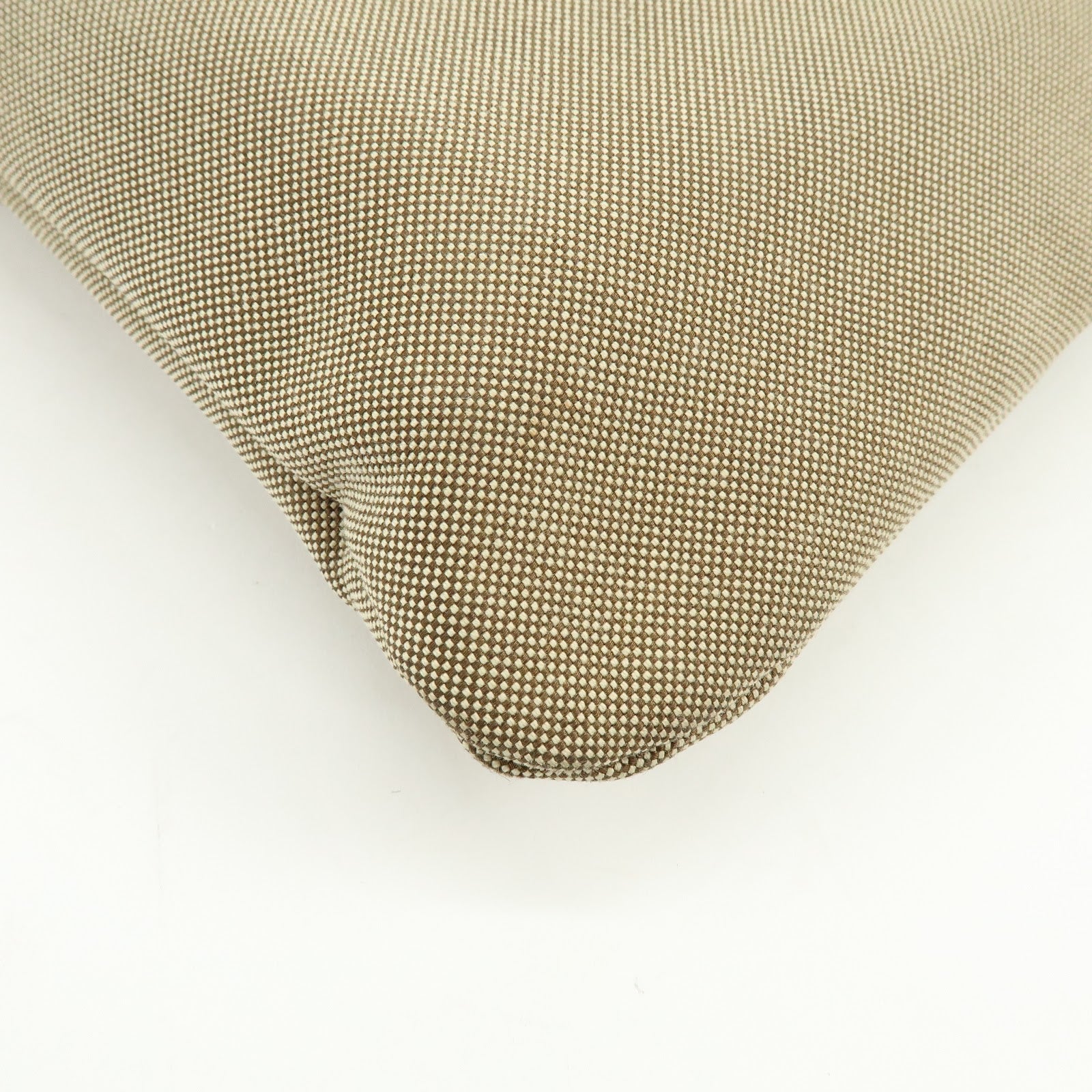 PRADA Logo Jacquard Leather Shoulder Bag Crossbody Bag Beige