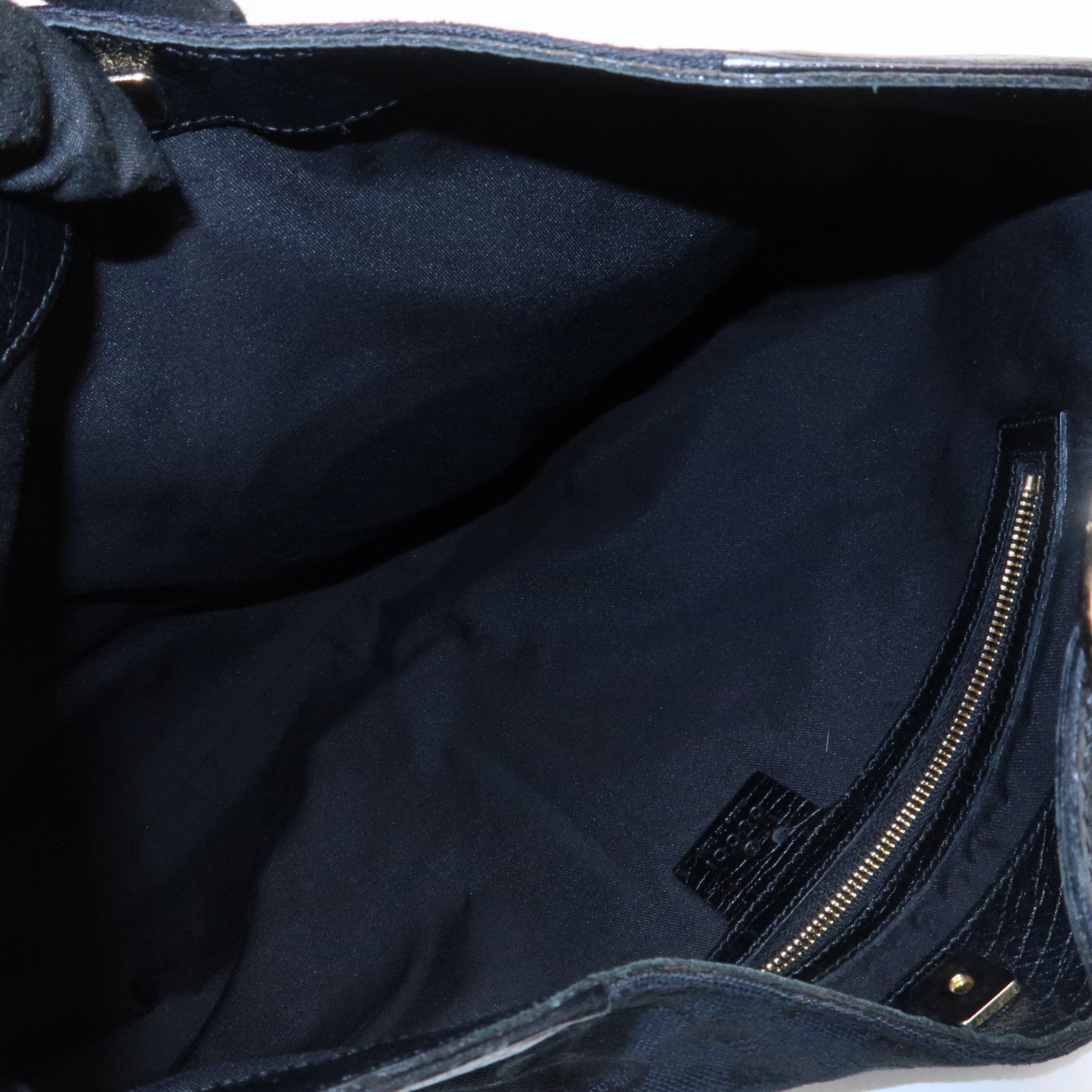 GUCCI Horsebit Shoulder Bag Hand Bag Black 137386