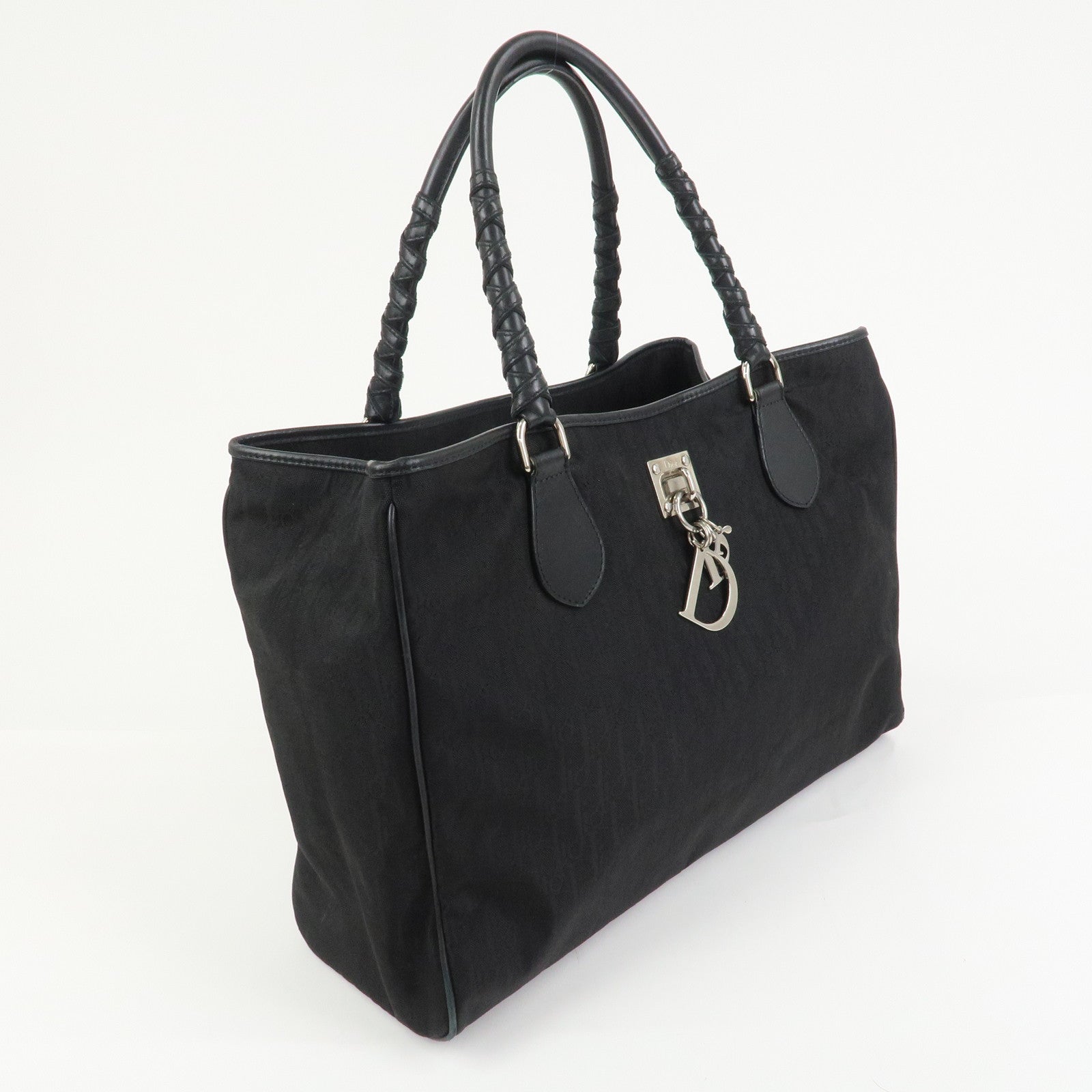 Christian Dior Trotter Nylon Canvas Leather Lovely Shoulder Bag