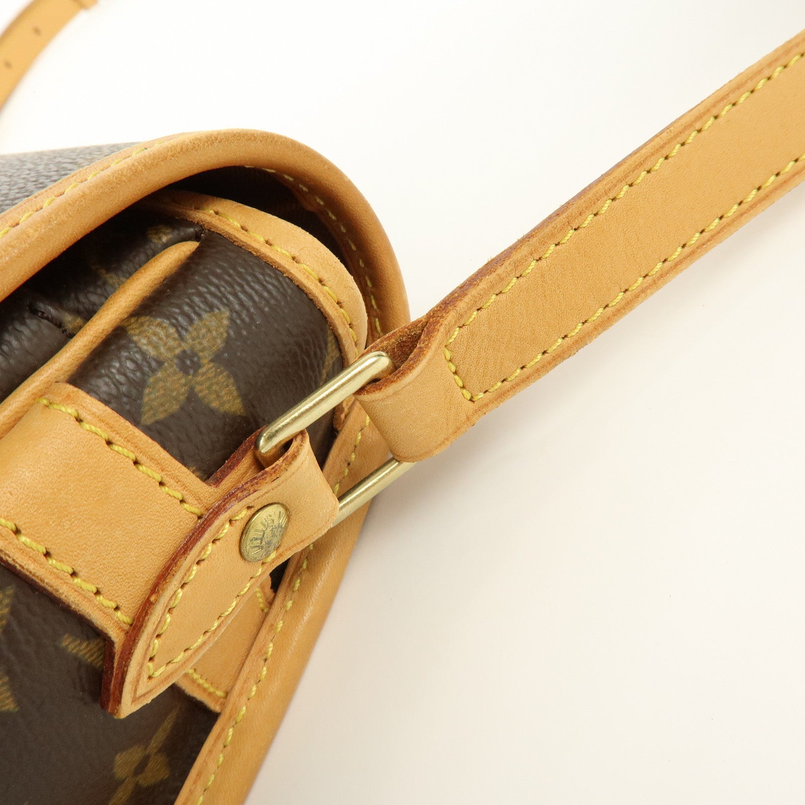 Louis Vuitton Monogram Sologne Canvas Shoulder Bag Brown M42250