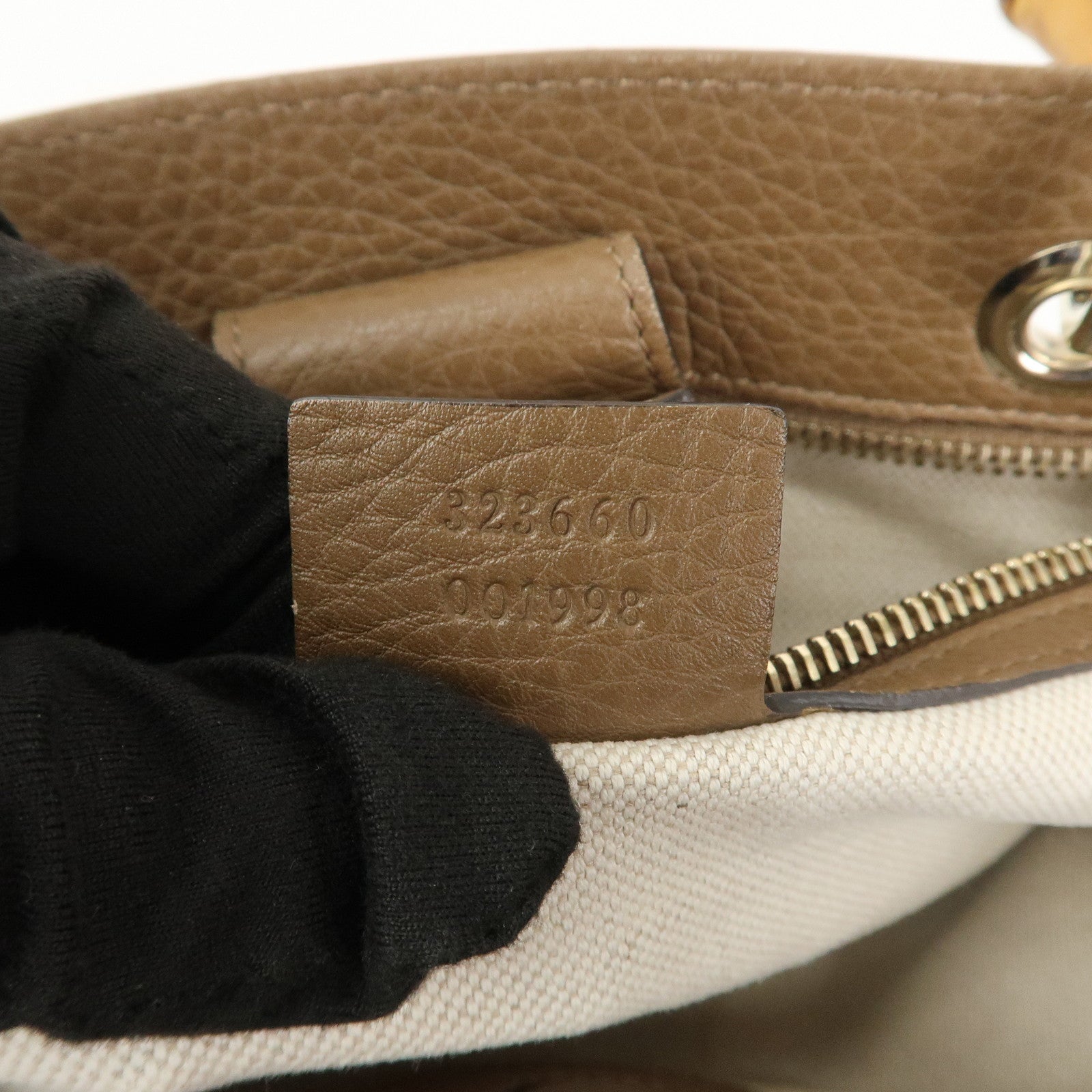 GUCCI Bamboo Shopper Medium 2Way Bag Shoulder Bag 323660