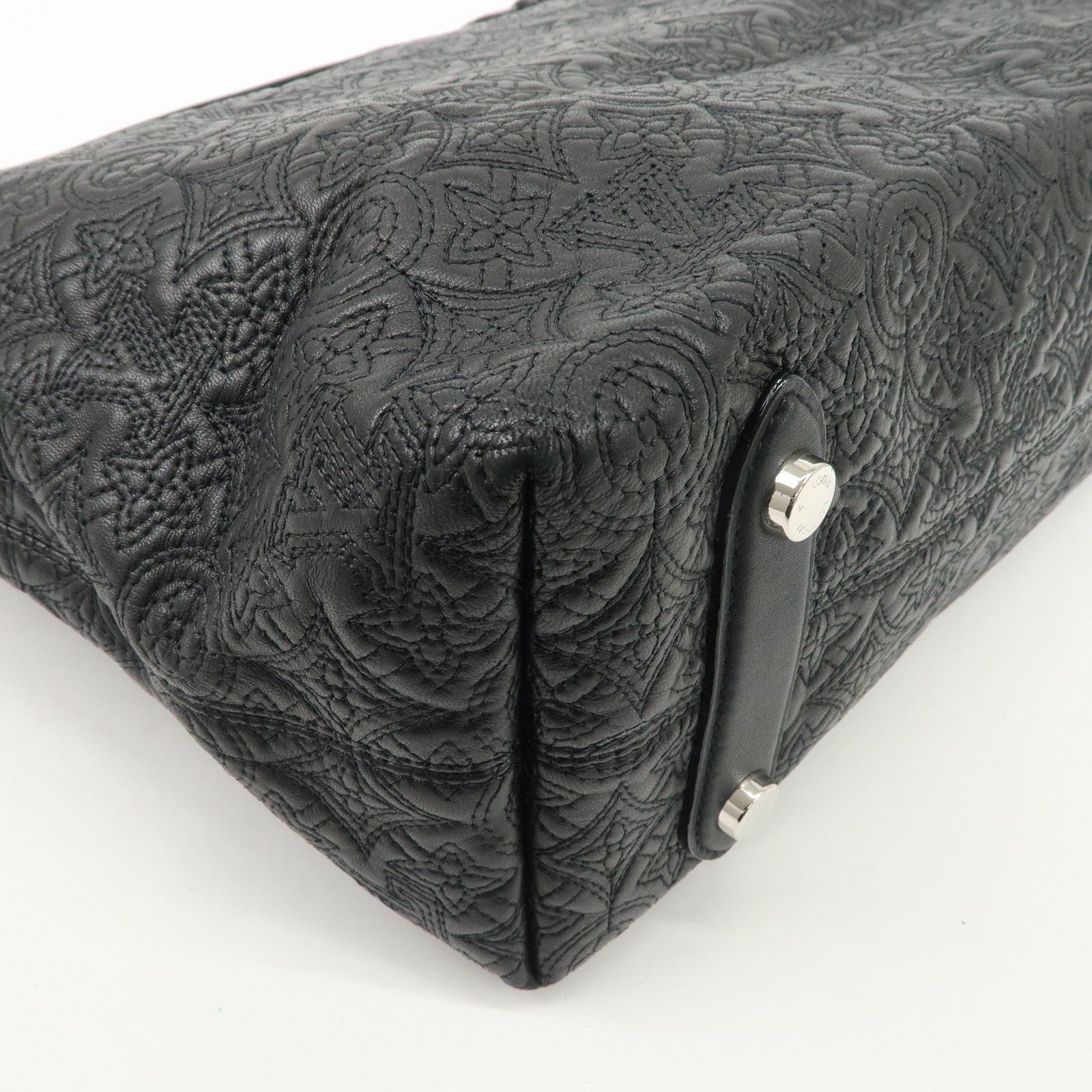 Louis Vuitton Monogram Antia Hobo PM Leather Shoulder Bag Noir M93833 Used