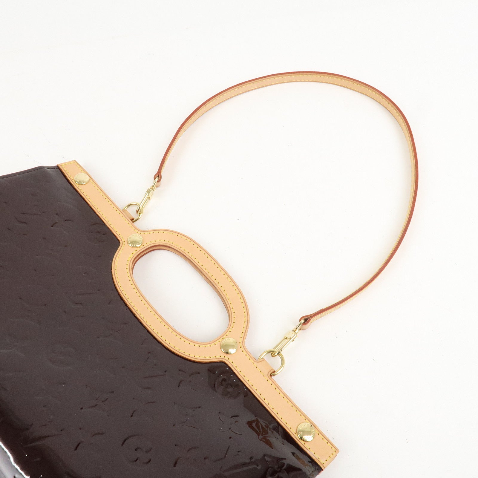 Louis Vuitton Monogram Vernis Roxbury Drive Bag Amarante M91995