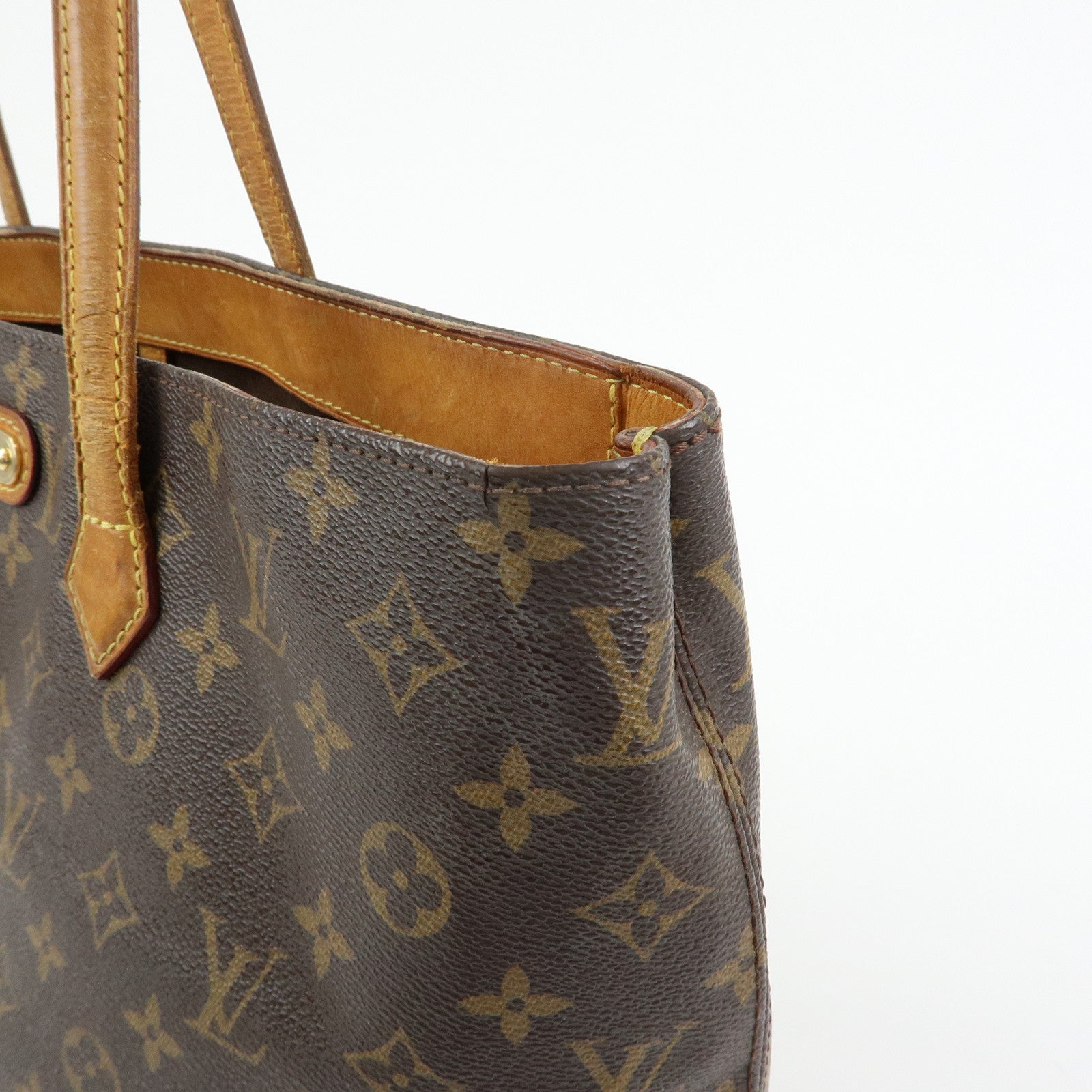 Louis Vuitton Monogram Wilshire MM Tote Bag Brown M45644