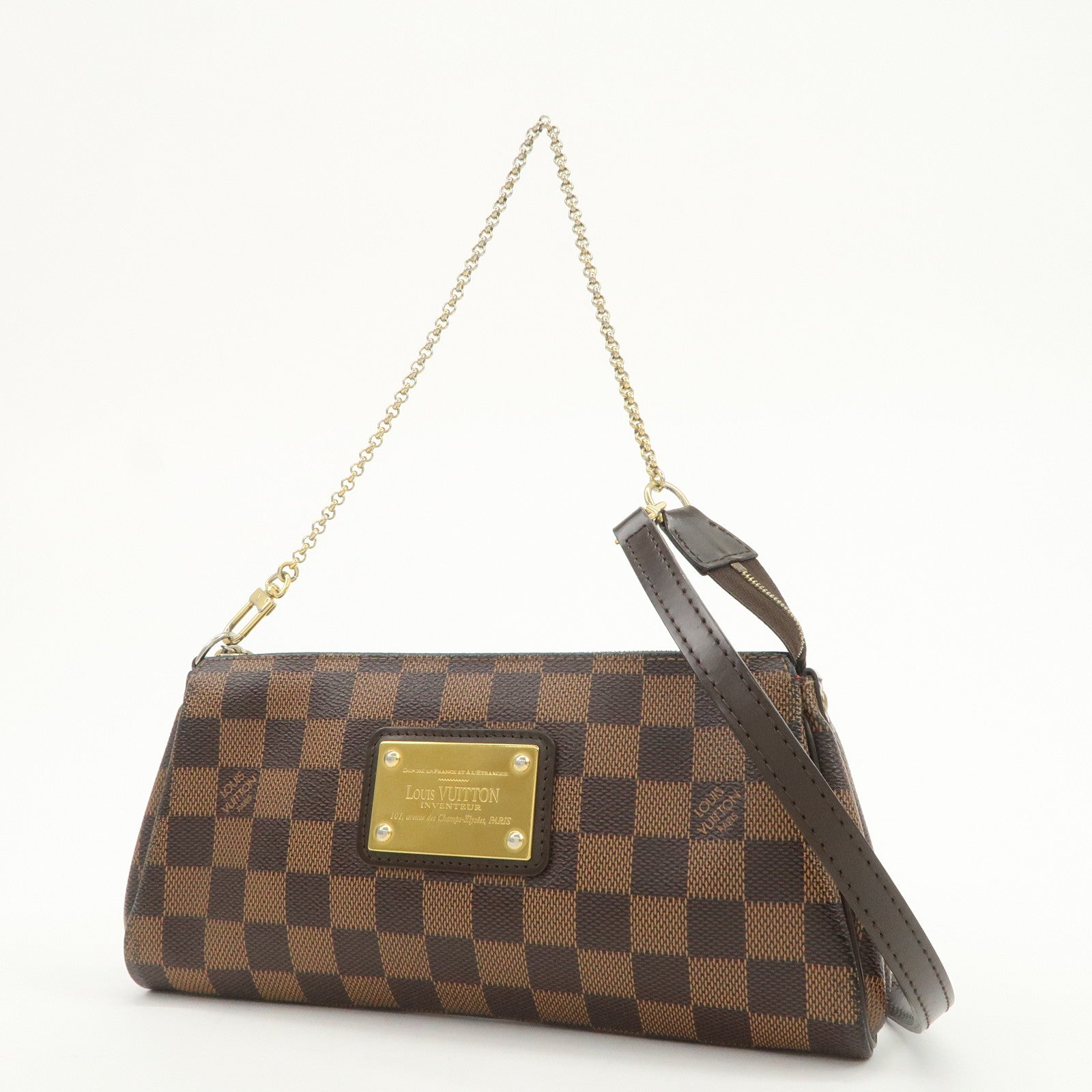 Louis Vuitton Damier Eva 2Way Hand Shoulder Bag Damier Ebene N55213