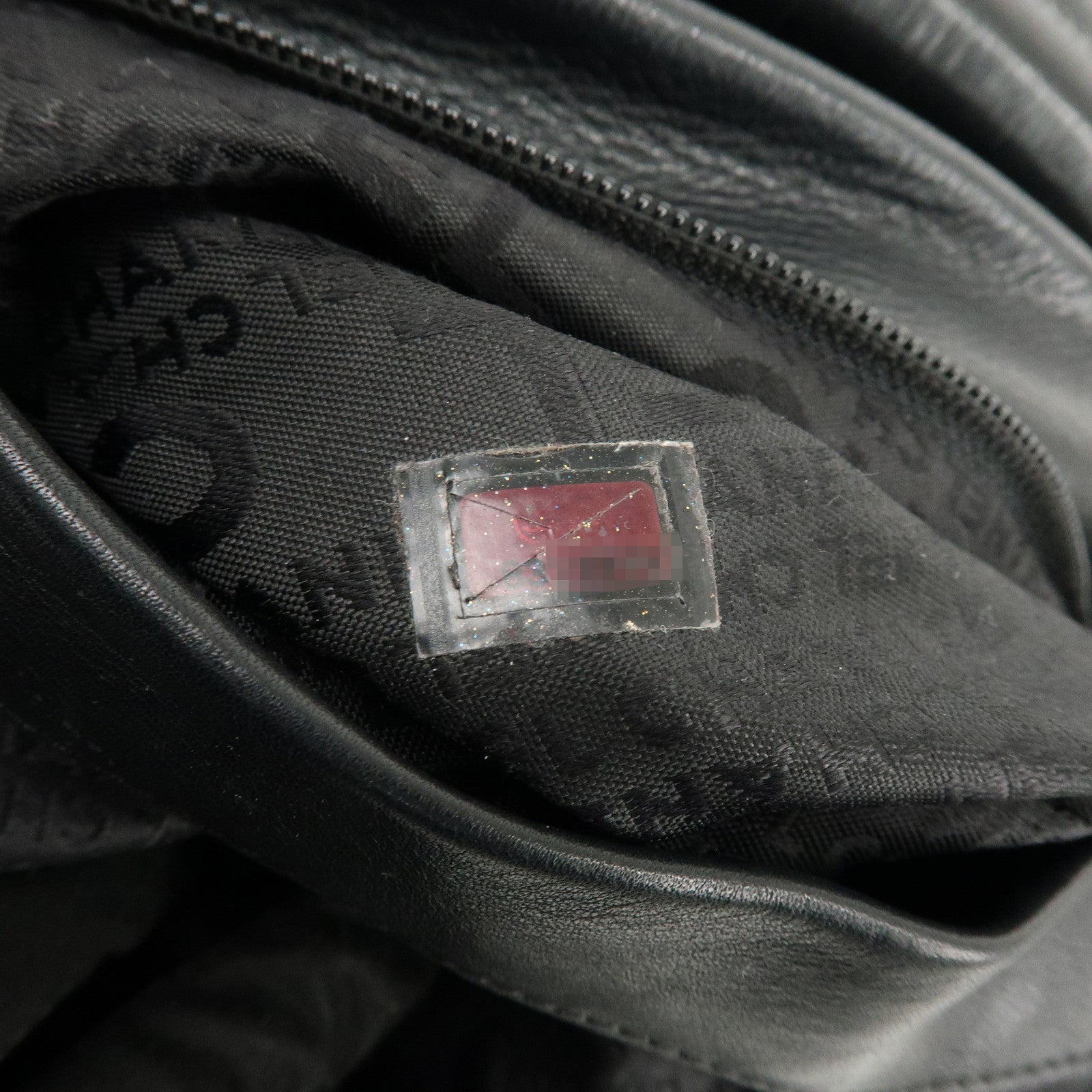 CHANEL COCO Mark Calf Leather Hand Bag Shoulder Bag Black