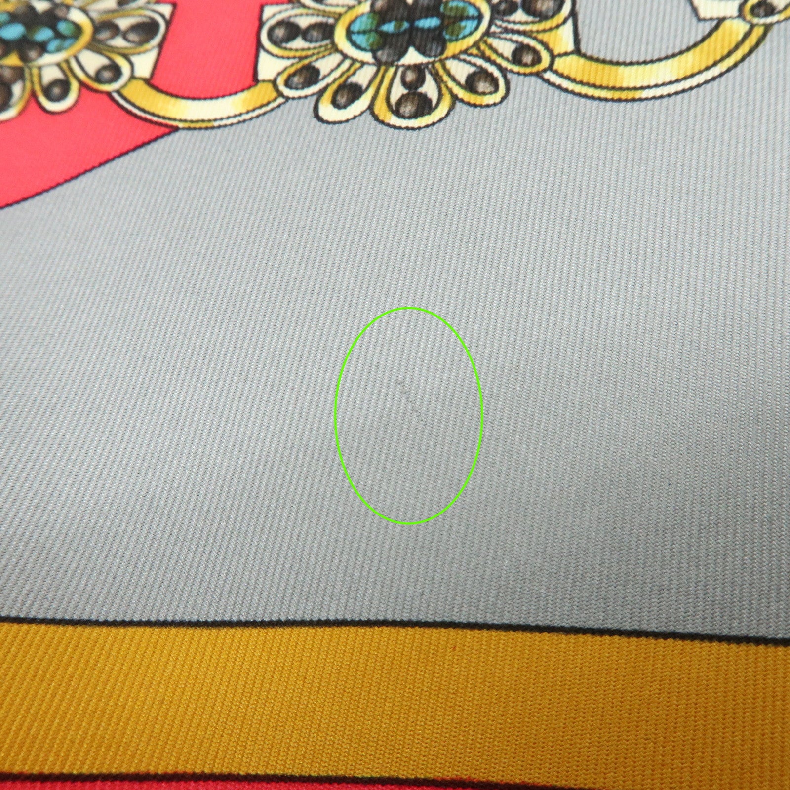 HERMES Carre90 Silk100% Scarf Parmi les fleurs je compte les heures